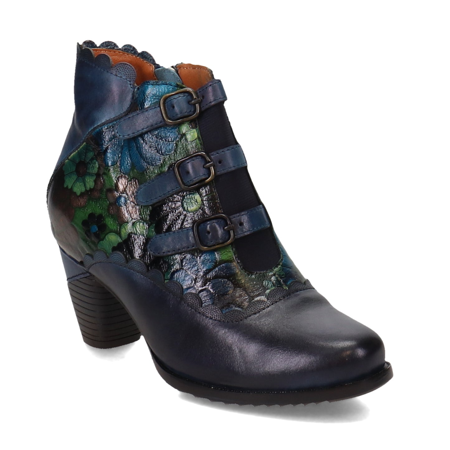 Peltz Shoes  Women's L'Artiste by Spring Step Iwantit Boot Navy Multi IWANTIT-NM