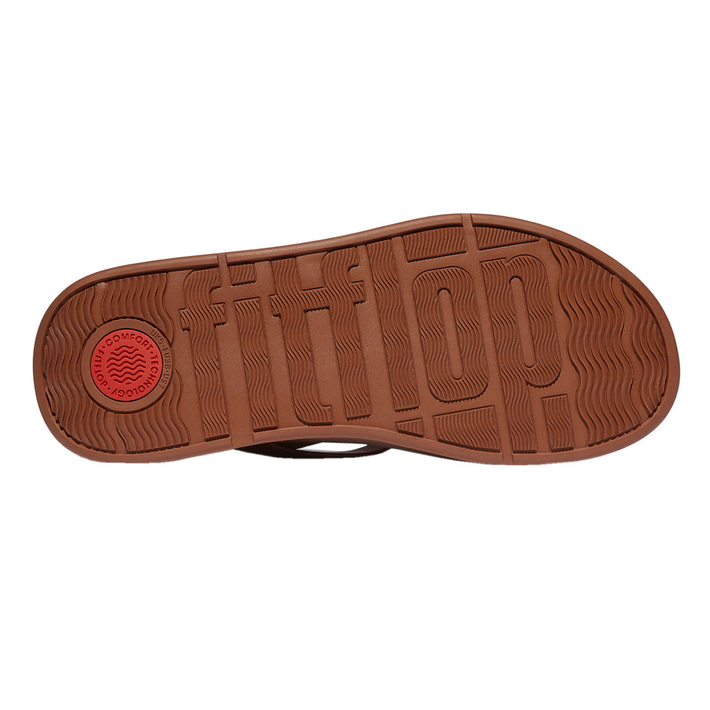 Women's FitFlop F-Mode Strappy Slingback Sandal Deep Tan IY3-C15