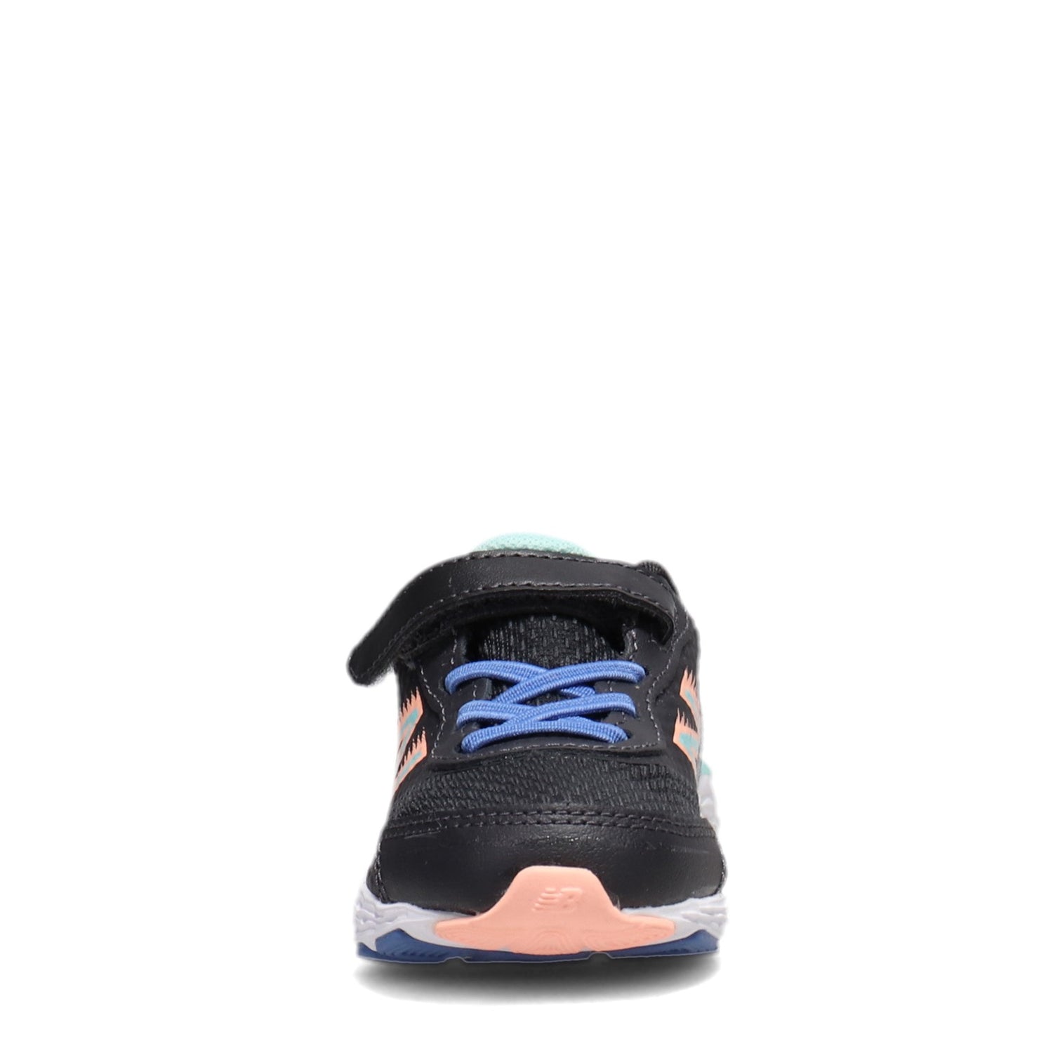 Peltz Shoes  Girl's New Balance 680v6 Sneaker - Toddler GREY BLUE IA680BB6