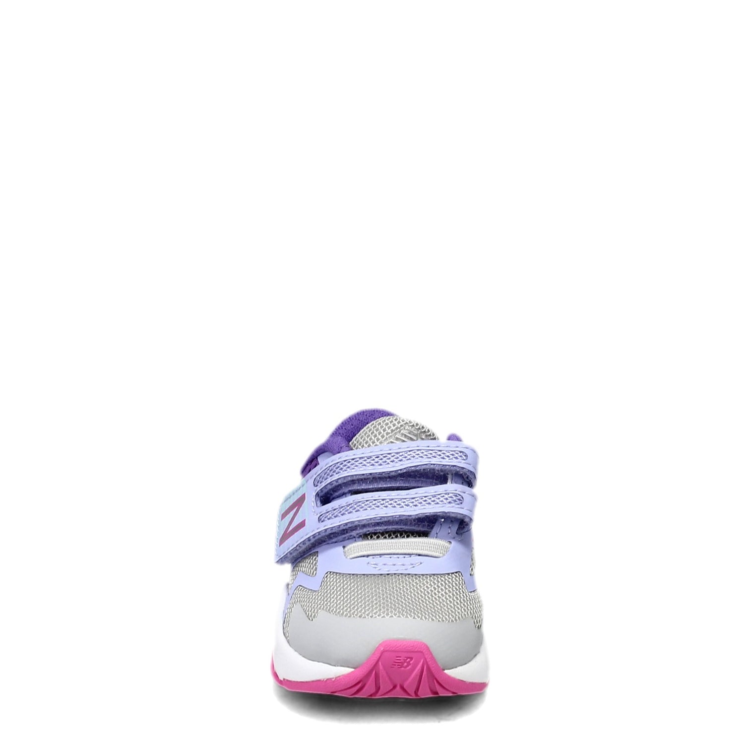 Peltz Shoes  Girl's New Balance Rave Run v1 Sneaker - Infant & Toddler GREY / PURPLE ITRAVBL1