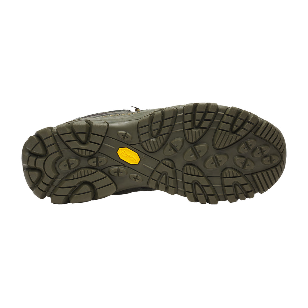 Men's Merrell Moab 3 Mid Waterproof Hiking Boot - Wide Width BLACK BELUGA J00003598W
