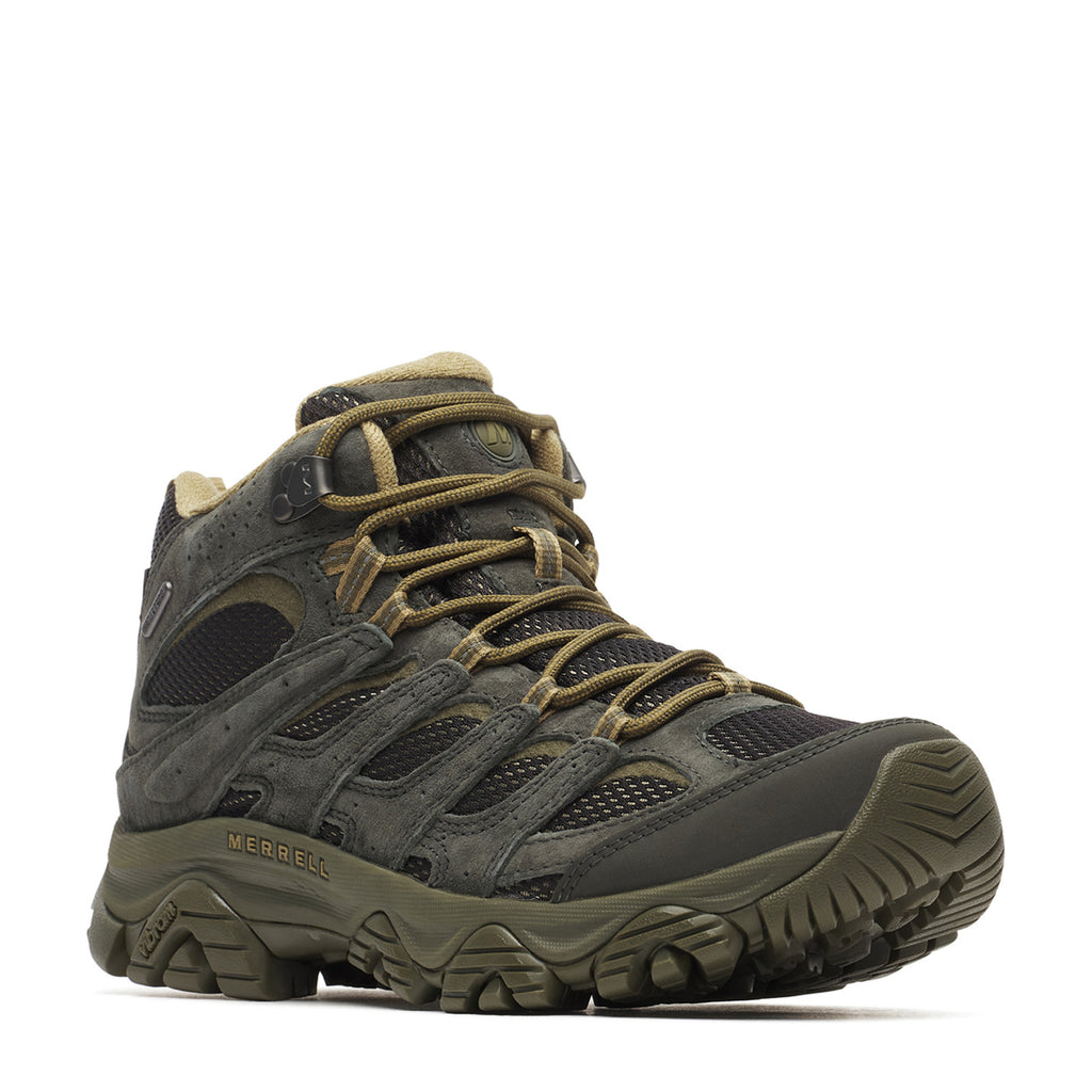 Men's Merrell Moab 3 Mid Waterproof Hiking Boot BLACK BELUGA J00003598