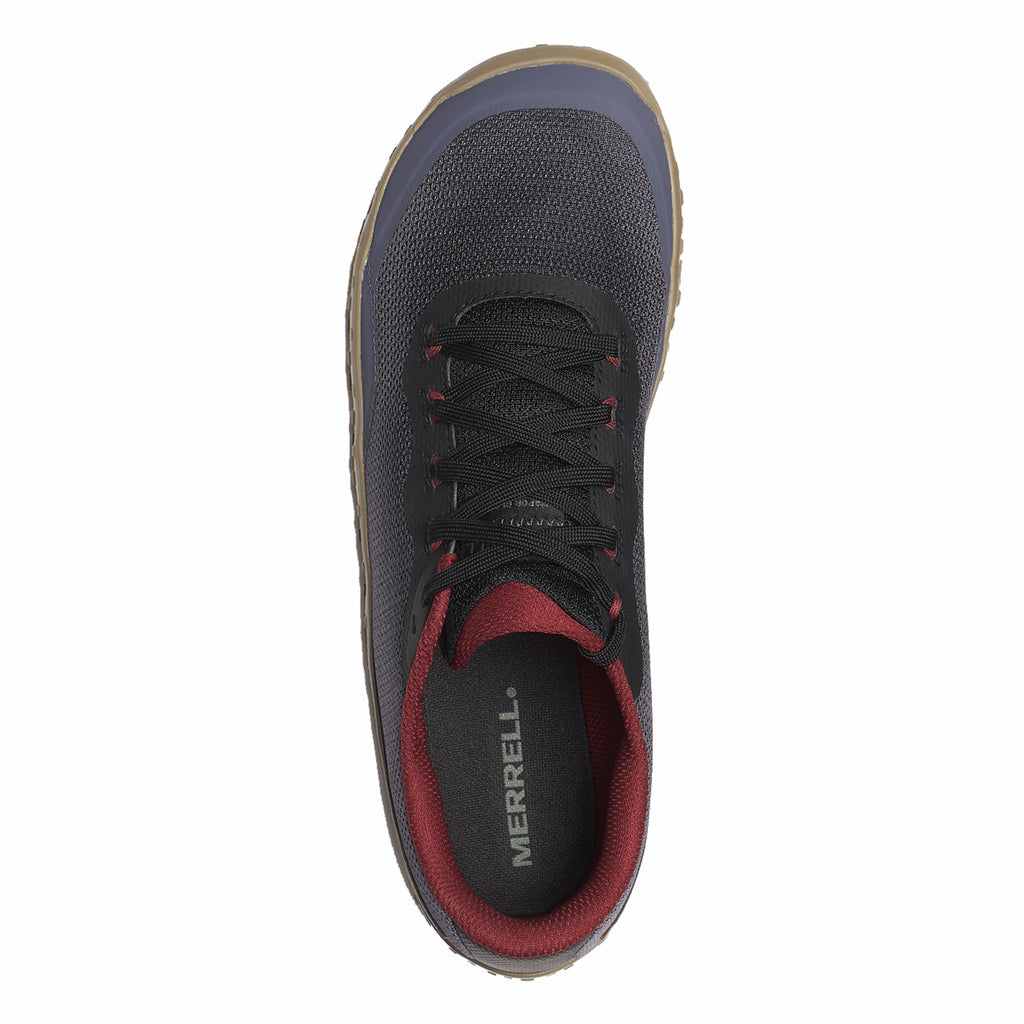 Men's Merrell Vapor Glove 7 Trail Running Shoe BLACK / COMET J00003708