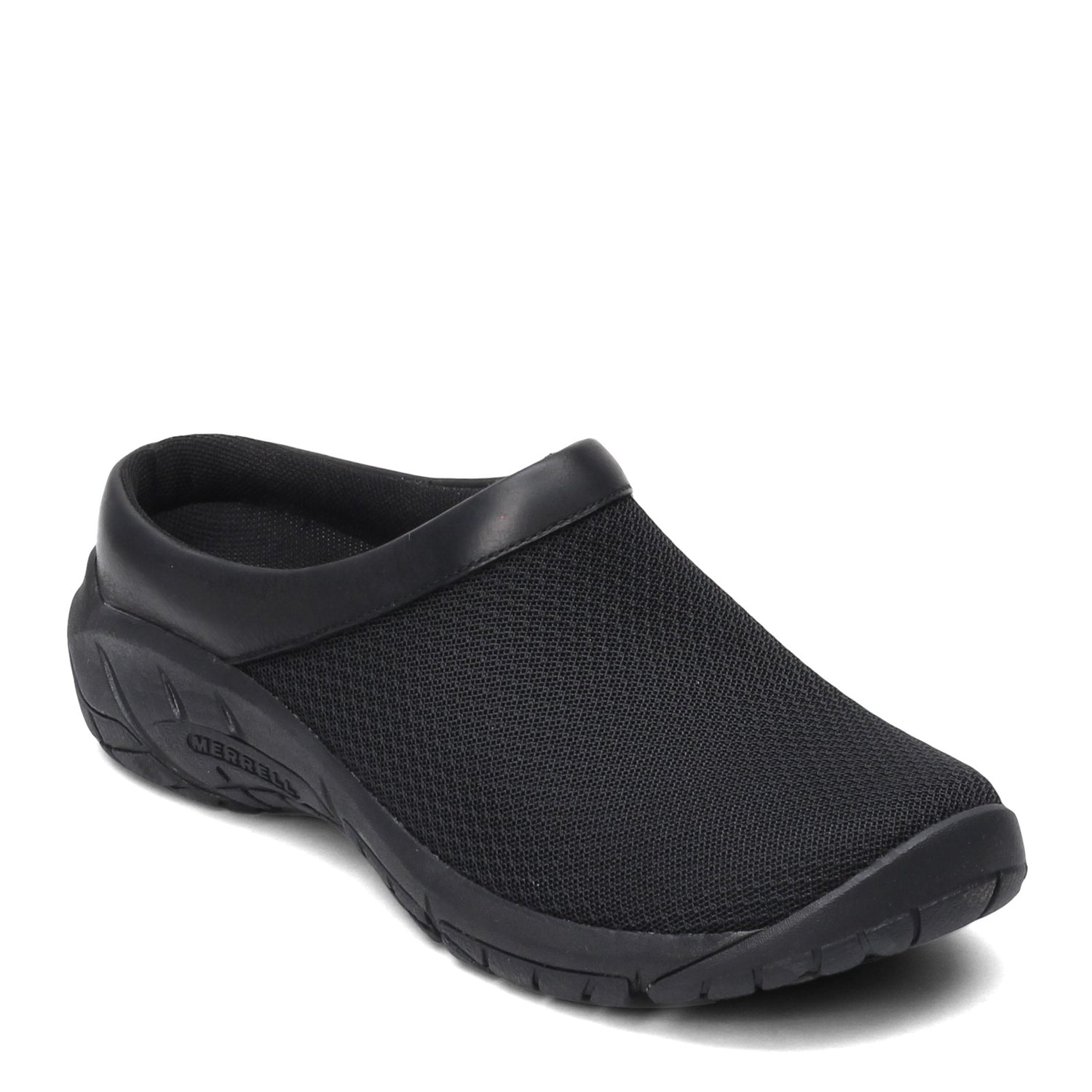 Peltz Shoes  Women's Merrell Encore Breeze 4 Clog - Wide Width BLACK J000554W