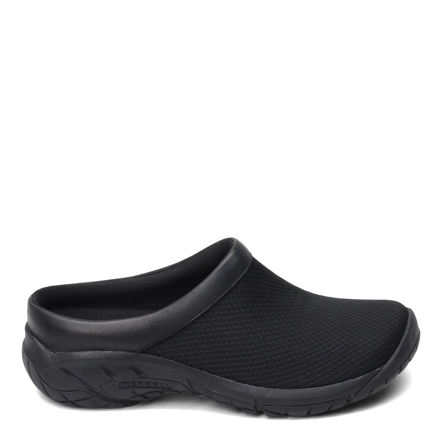 Peltz Shoes  Women's Merrell Encore Breeze 4 Clog - Wide Width BLACK J000554W