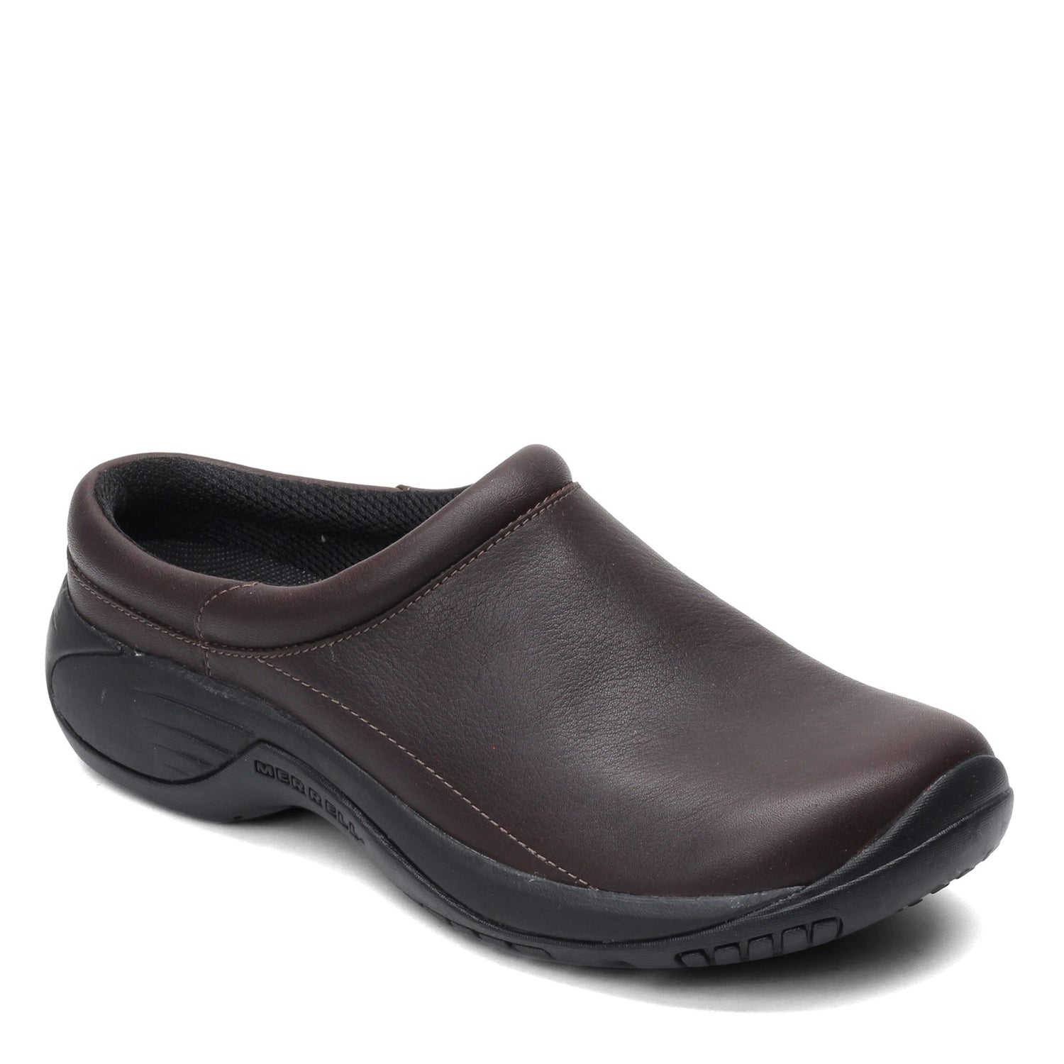 Peltz Shoes  Men's Merrell Encore Gust 2 Clog - Wide Width ESPRESSO J002093W