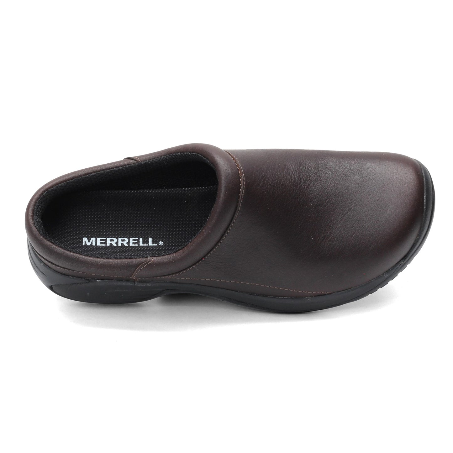 Peltz Shoes  Men's Merrell Encore Gust 2 Clog - Wide Width ESPRESSO J002093W