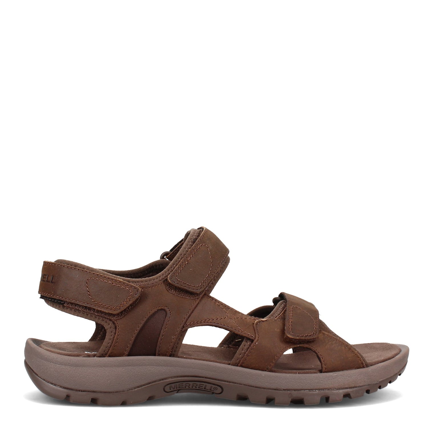 Peltz Shoes  Men's Merrell Sandspur Lee Backstrap Sandal EARTH J002711