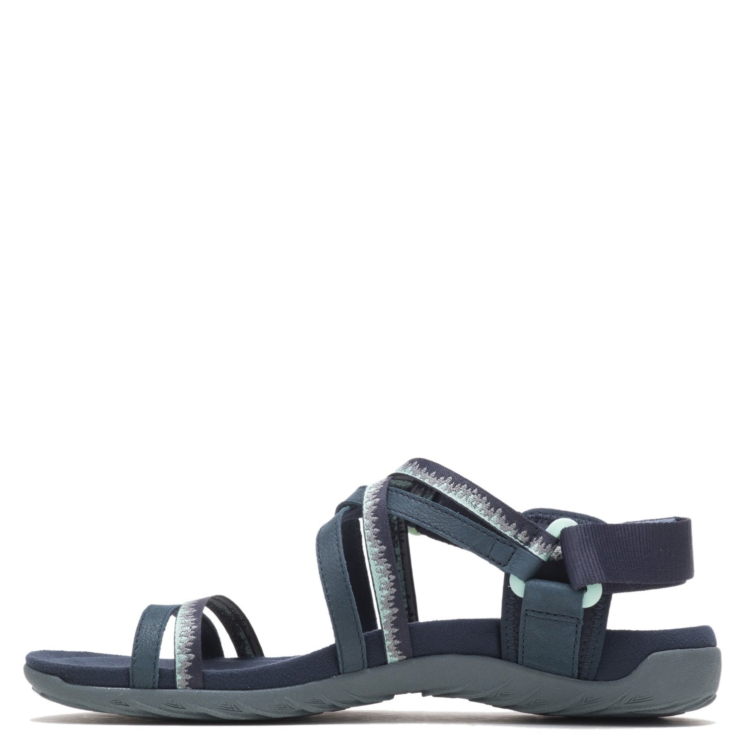 Peltz Shoes  Women's Merrell Terran Cush 3 Lattice Sandal NAVY J002718
