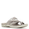Peltz Shoes  Women's Merrell Terran Cush 3 Post Sandal - Wide Width MOONBEAM J002732W