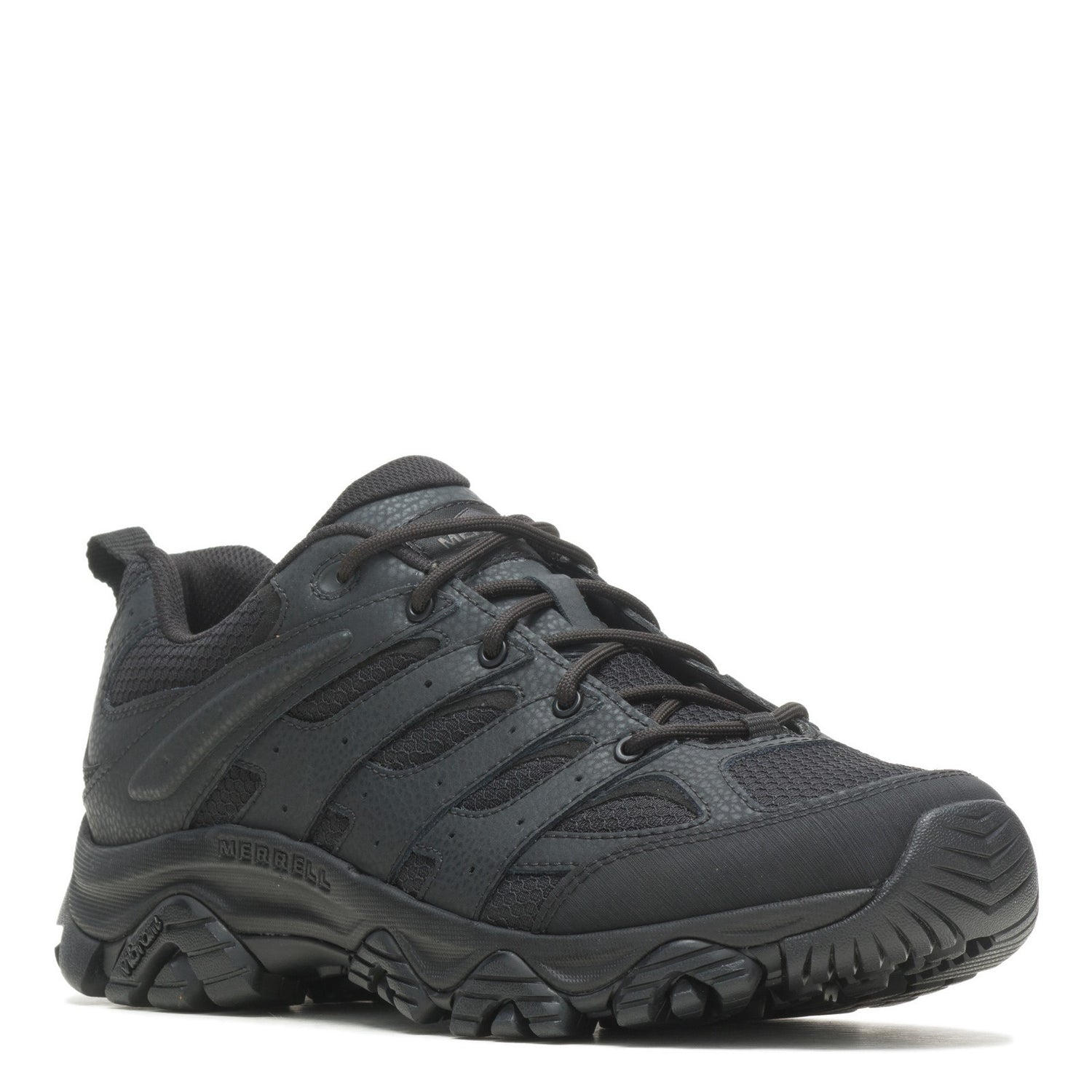 Peltz Shoes  Men's Merrell Moab 3 Low Tactical Work Shoe Black J003909