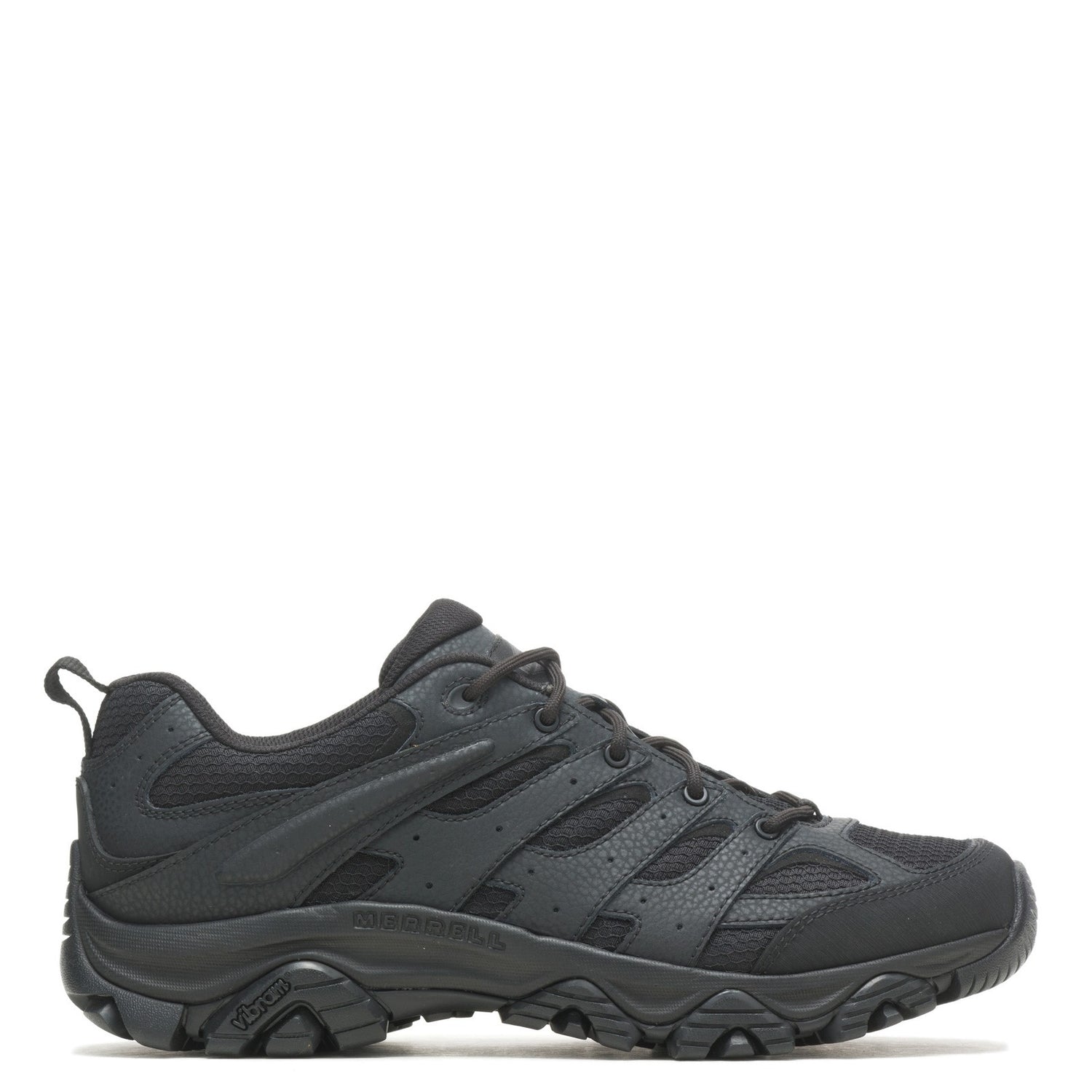 Peltz Shoes  Men's Merrell Moab 3 Low Tactical Work Shoe Black J003909