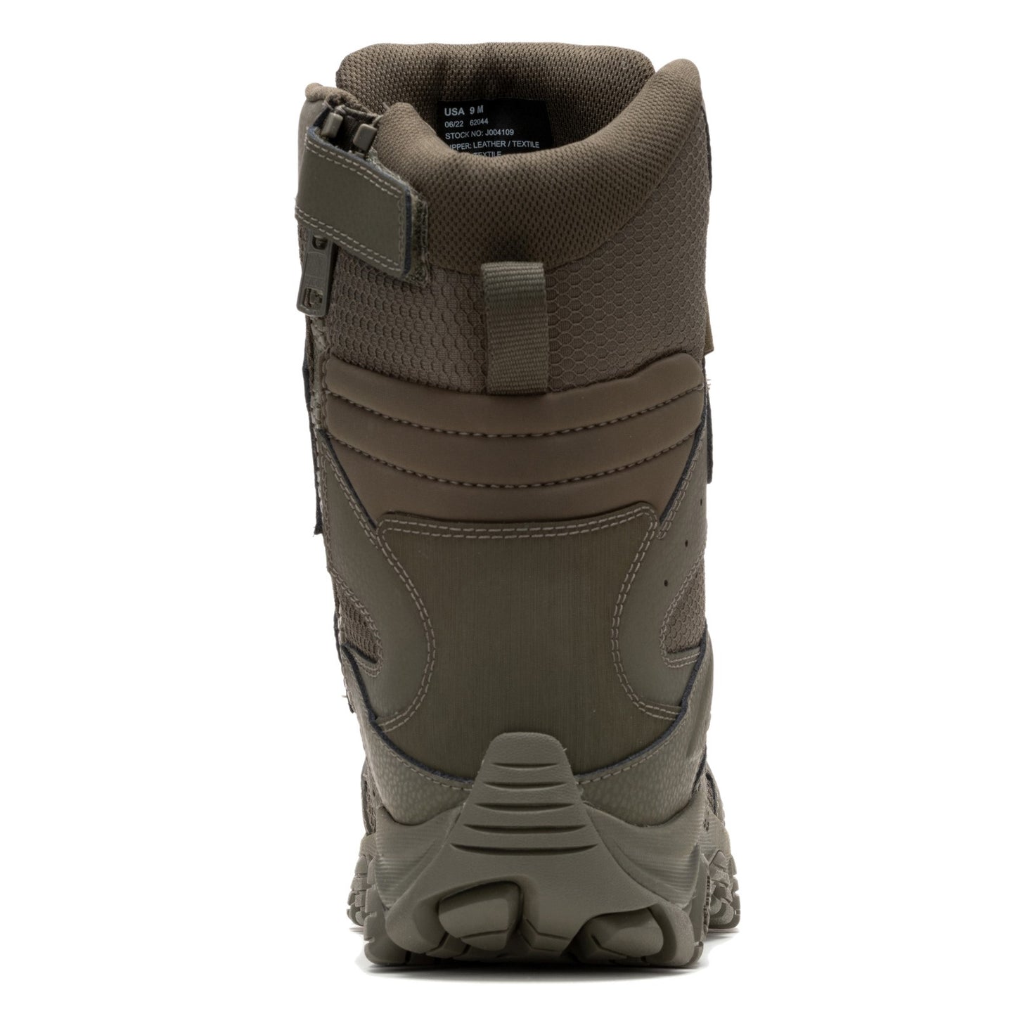 Peltz Shoes  Men's Merrell Moab 3 WP Tactical Zip 8in Work Boot Dark Olive J004109