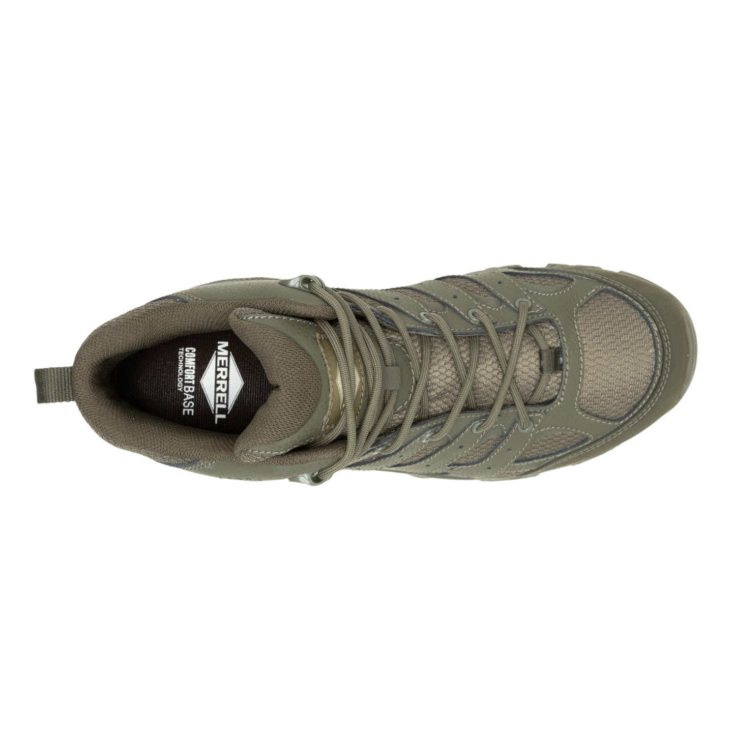 Peltz Shoes  Men's Merrell Moab 3 Mid WP Tactical Work Boot Dark Olive J004113