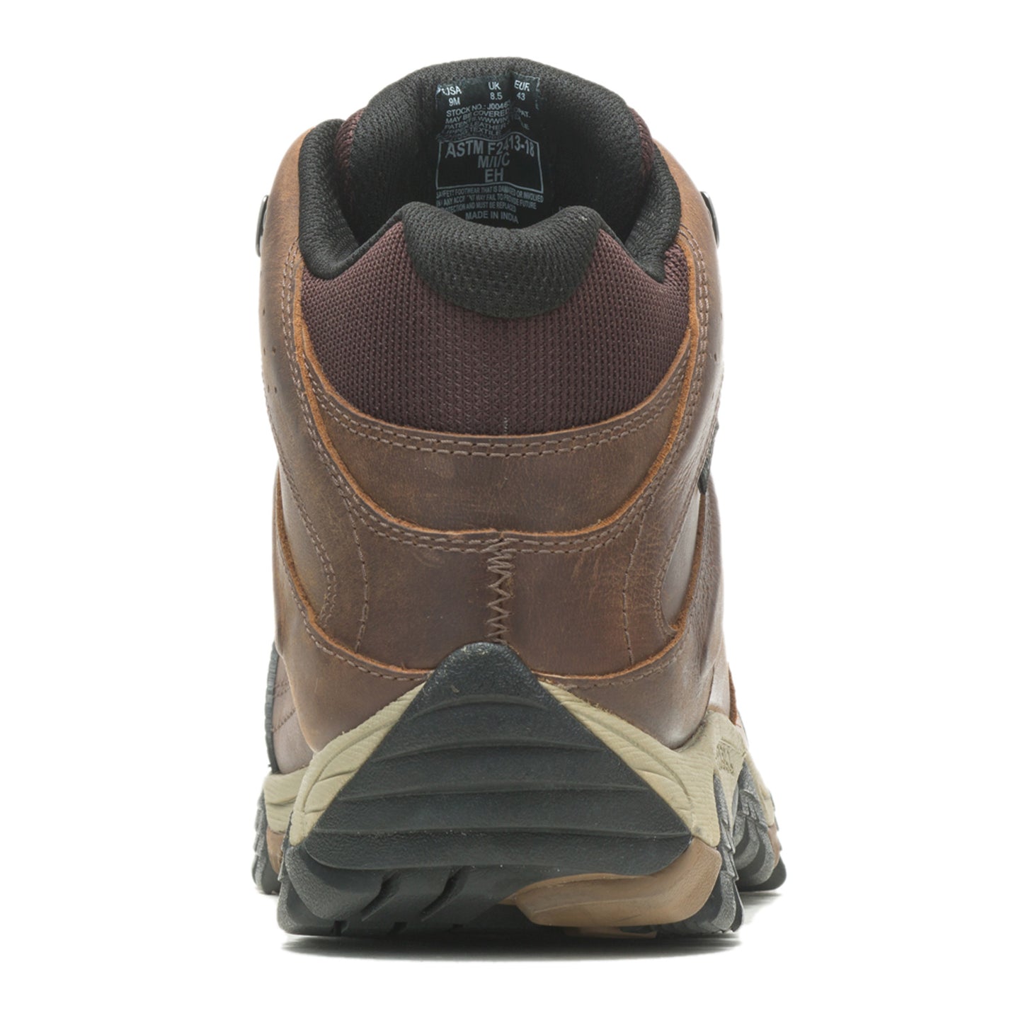 Peltz Shoes  Men's Merrell Moab Adventure Mid Waterproof Carbon Fiber Work Shoe TOFFEE J004633