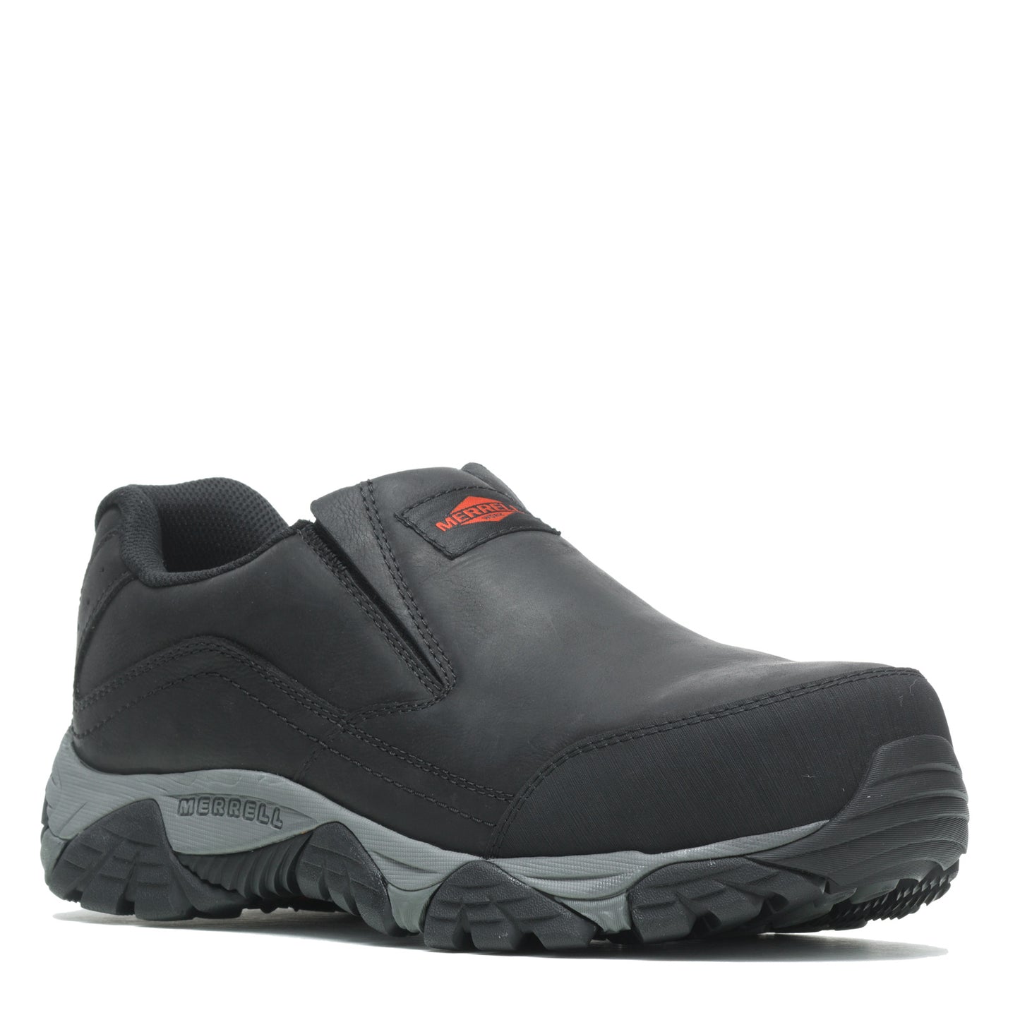 Peltz Shoes  Men's Merrell Moab Adventure Moc Carbon Fiber Slip-On BLACK J004639