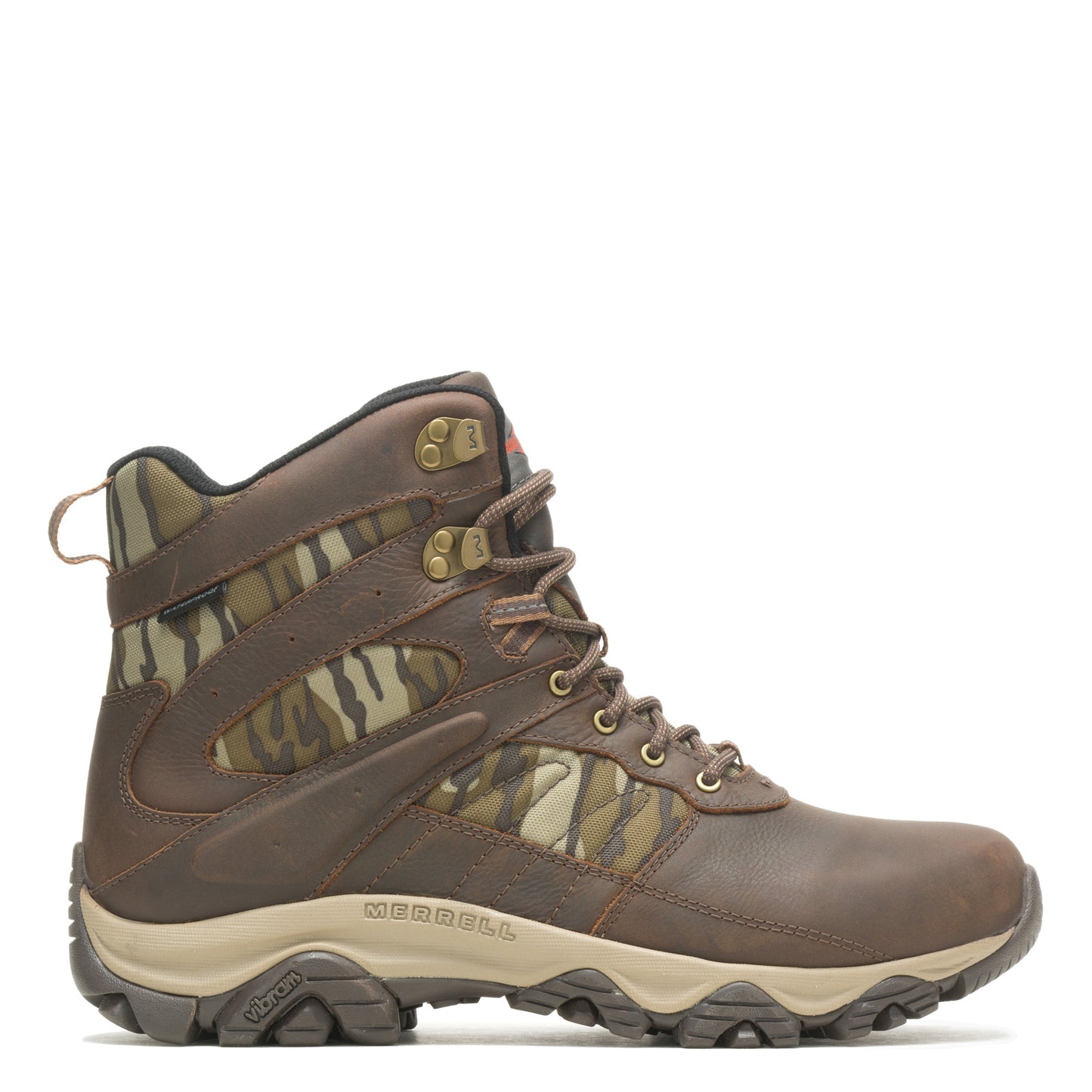 Peltz Shoes  Men's Merrell Moab 2 Timber 6in Waterproof Boot CAMO J004651