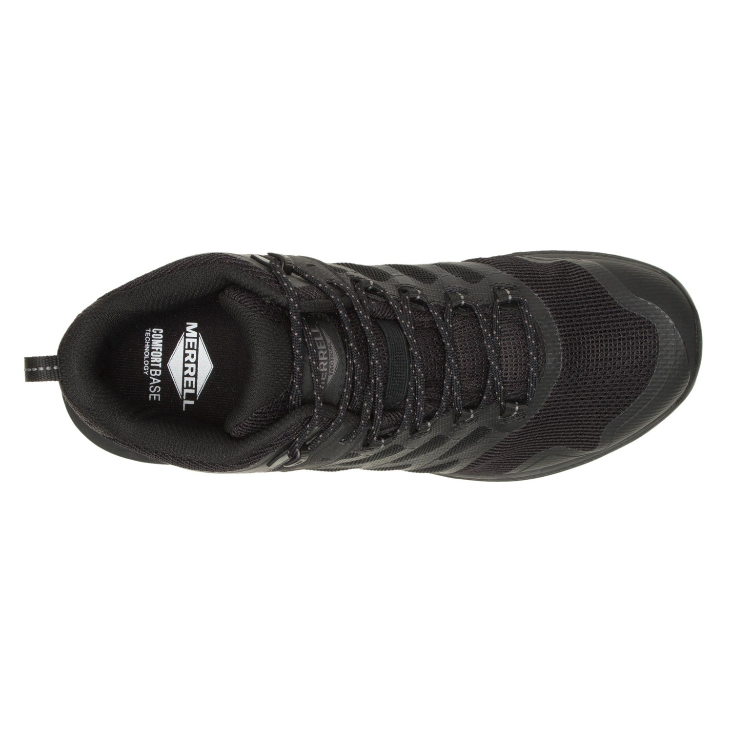 Peltz Shoes  Men's Merrell Nova 3 Mid Tactical Waterproof Hiking Boot - Wide Width Black J005049W