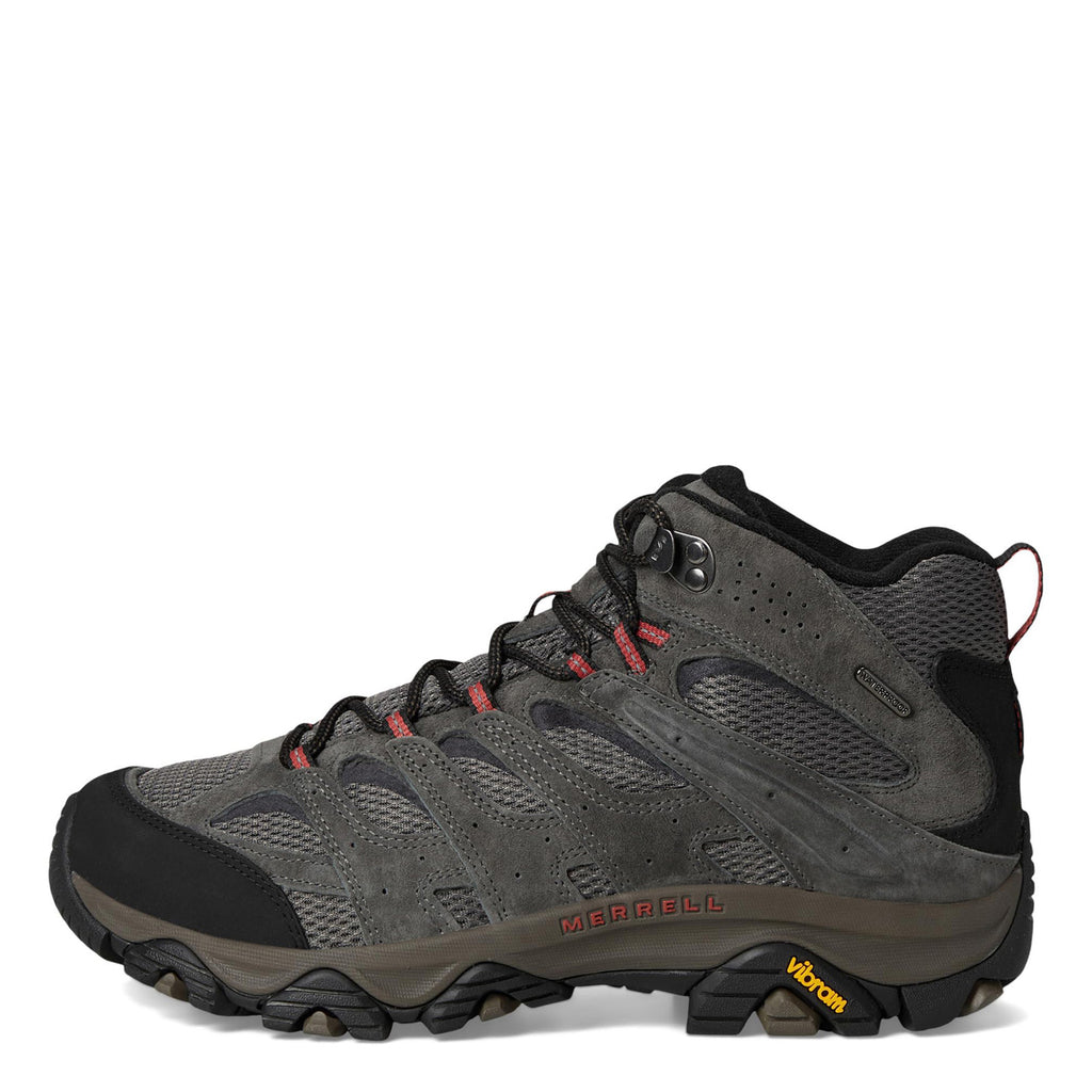 Men's Merrell Moab 3 Mid Waterproof Hiking Boot - Wide Width BELUGA GREY J035833WZ