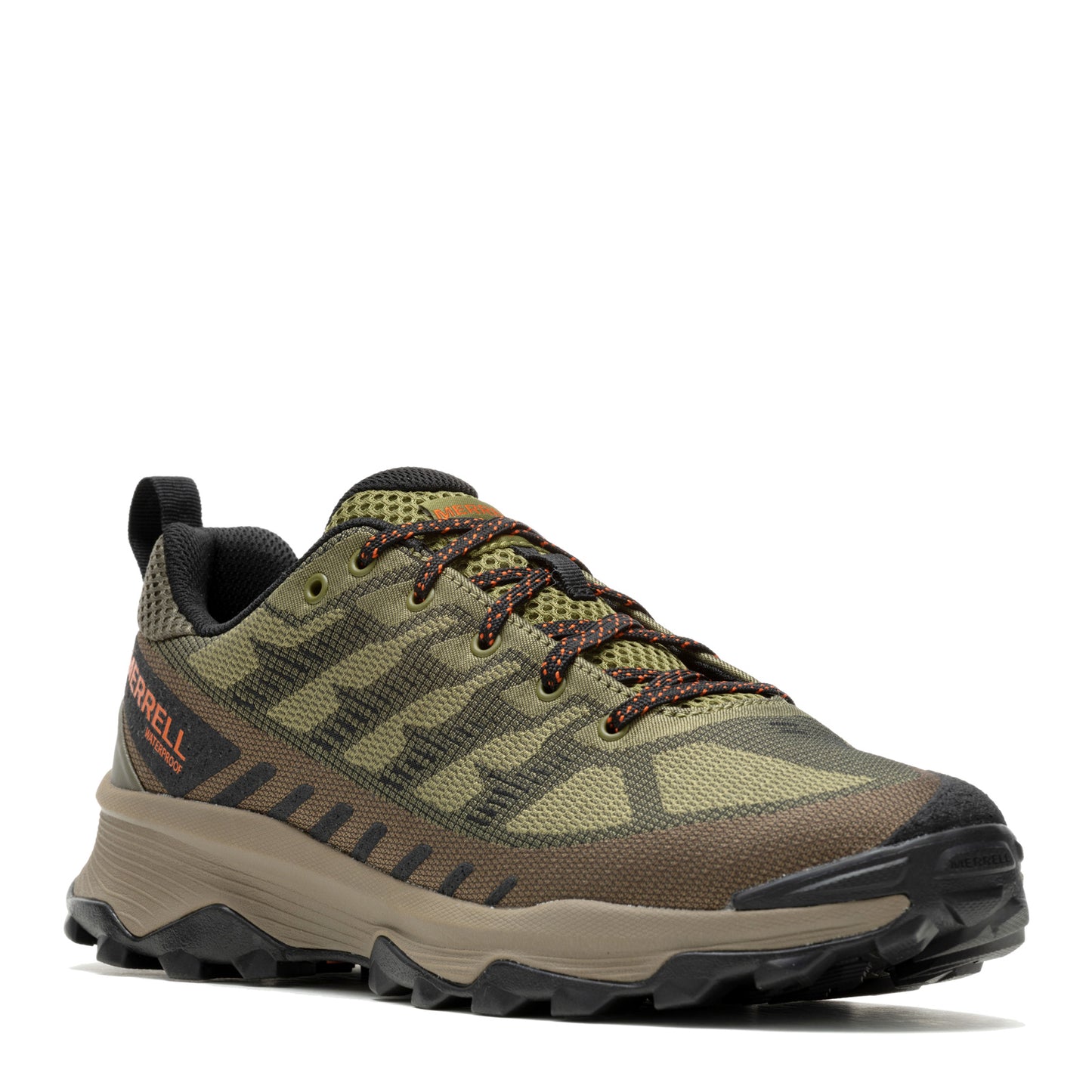 Peltz Shoes  Men's Merrell Speed Eco Waterproof Hiking Shoe Avocado Kangaroo J037003