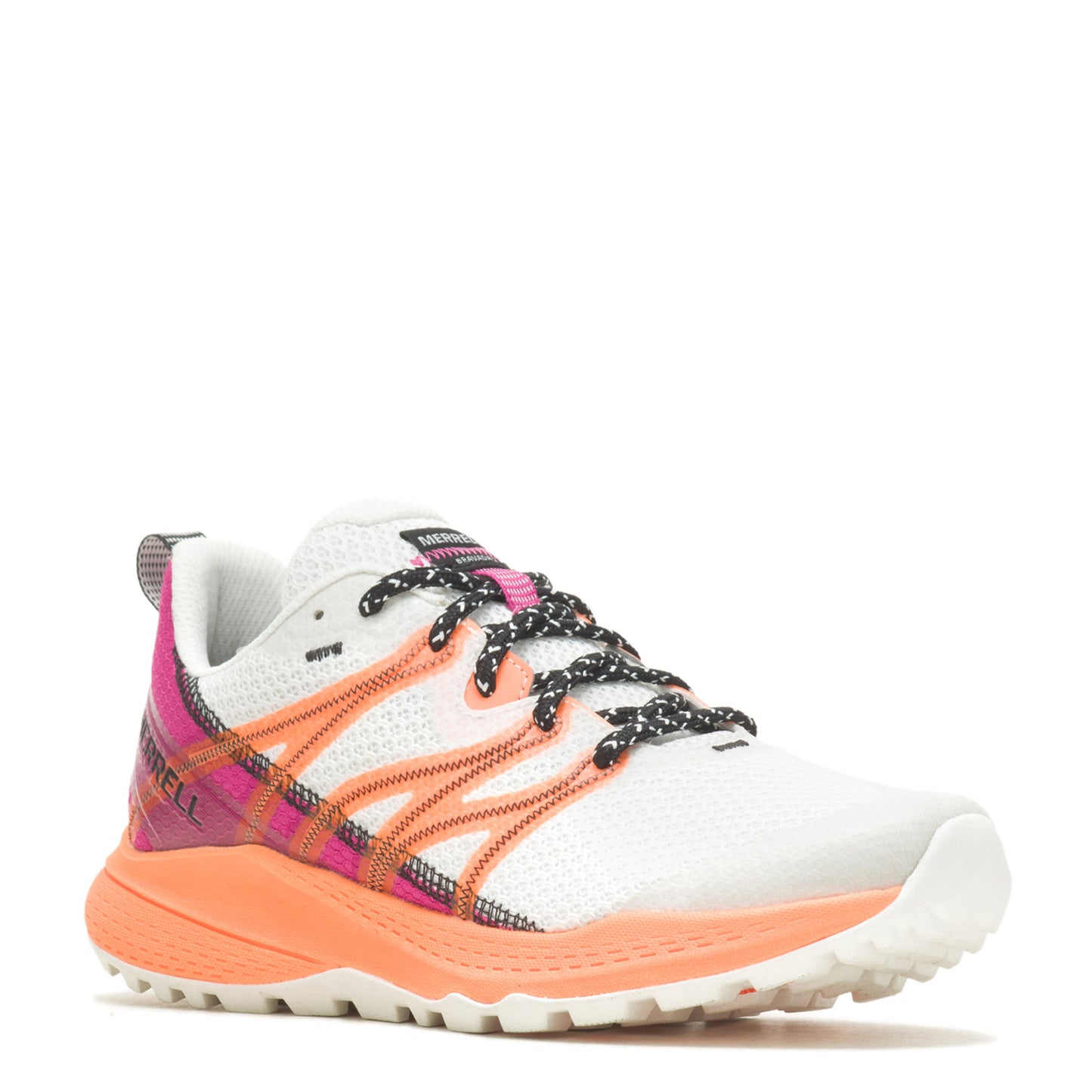 Peltz Shoes  Women's Merrell Bravada 2 Breeze Hiking Shoe White Orange Pink J037082