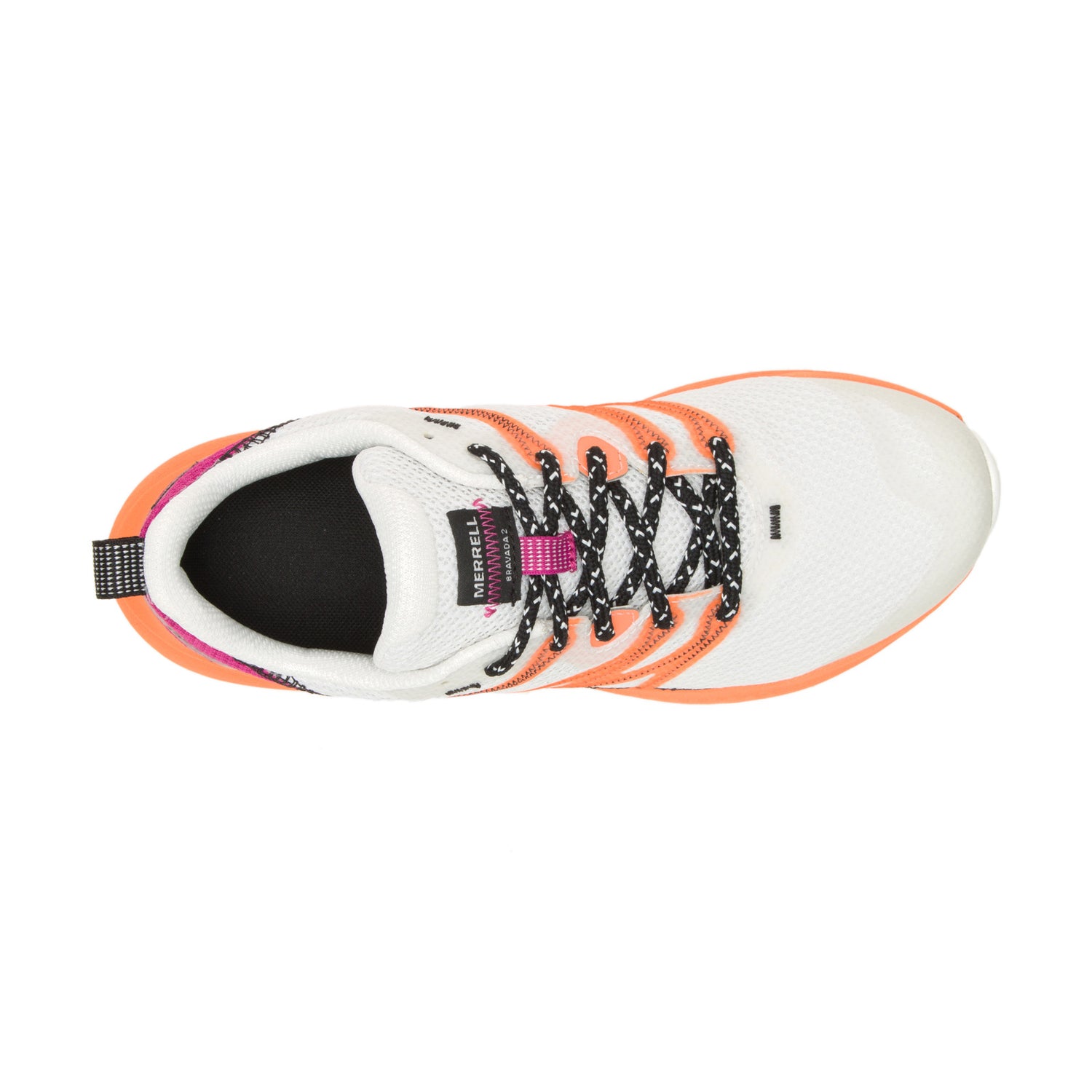 Peltz Shoes  Women's Merrell Bravada 2 Breeze Hiking Shoe White Orange Pink J037082