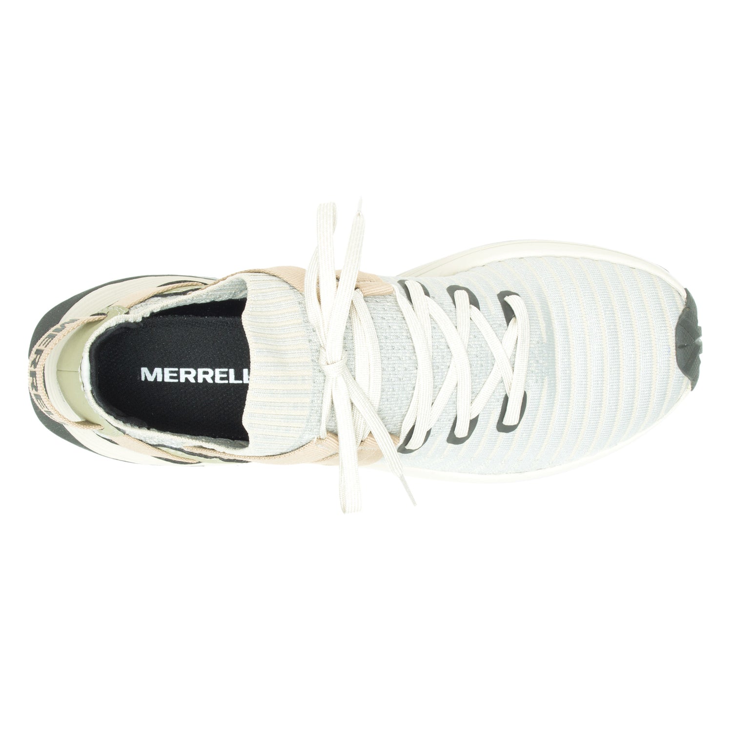 Peltz Shoes  Men's Merrell Embark Lace Sneaker BLACK / WHITE J067215