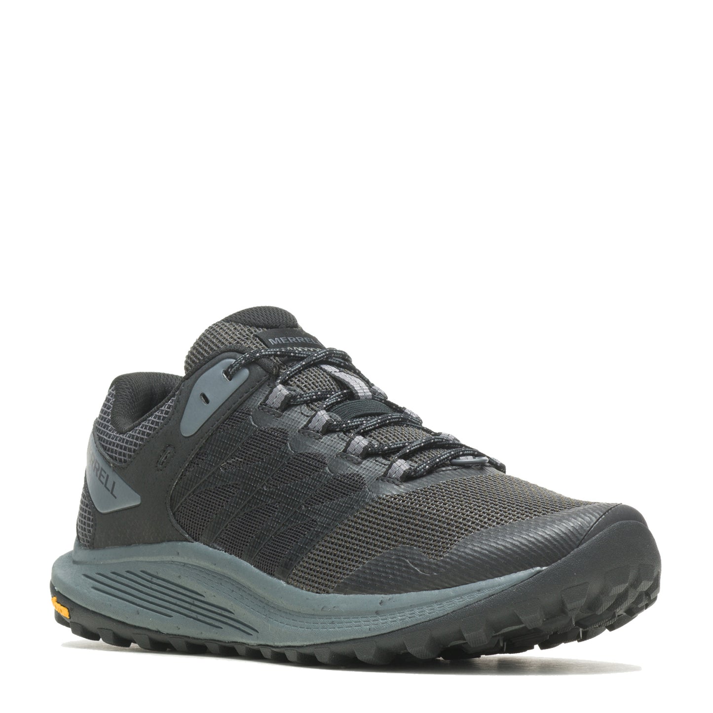 Peltz Shoes  Men's Merrell Nova 3 Trail Running Shoe - Wide Width BLACK J067597W