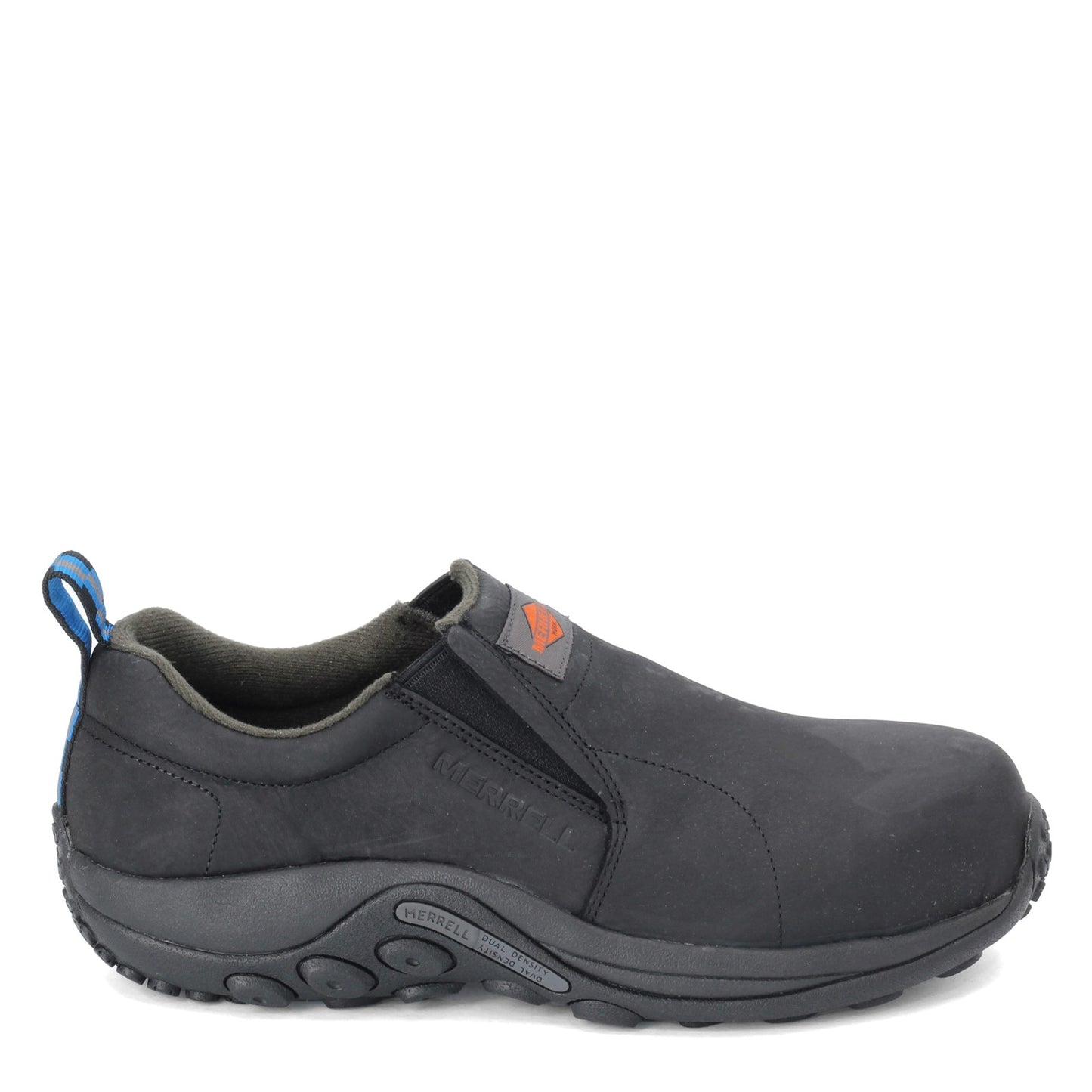 Peltz Shoes  Men's Merrell Jungle Moc Comp Toe Work Shoe BLACK J099317