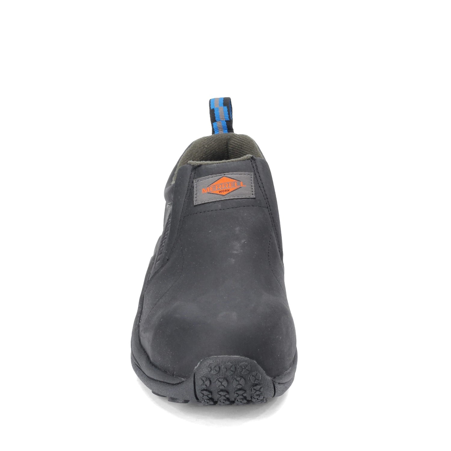 Peltz Shoes  Men's Merrell Jungle Moc Comp Toe Work Shoe BLACK J099317