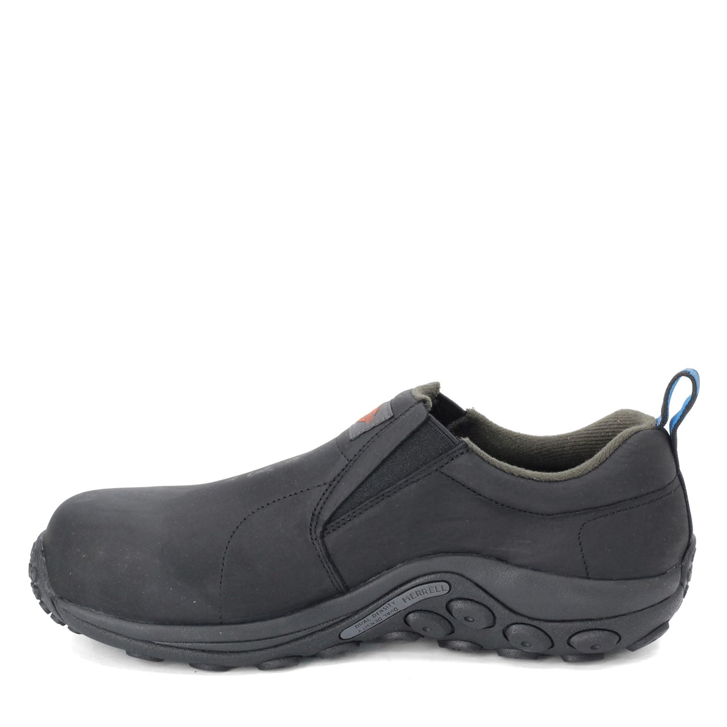 Peltz Shoes  Men's Merrell Jungle Moc Comp Toe Work Shoe BLACK J099317