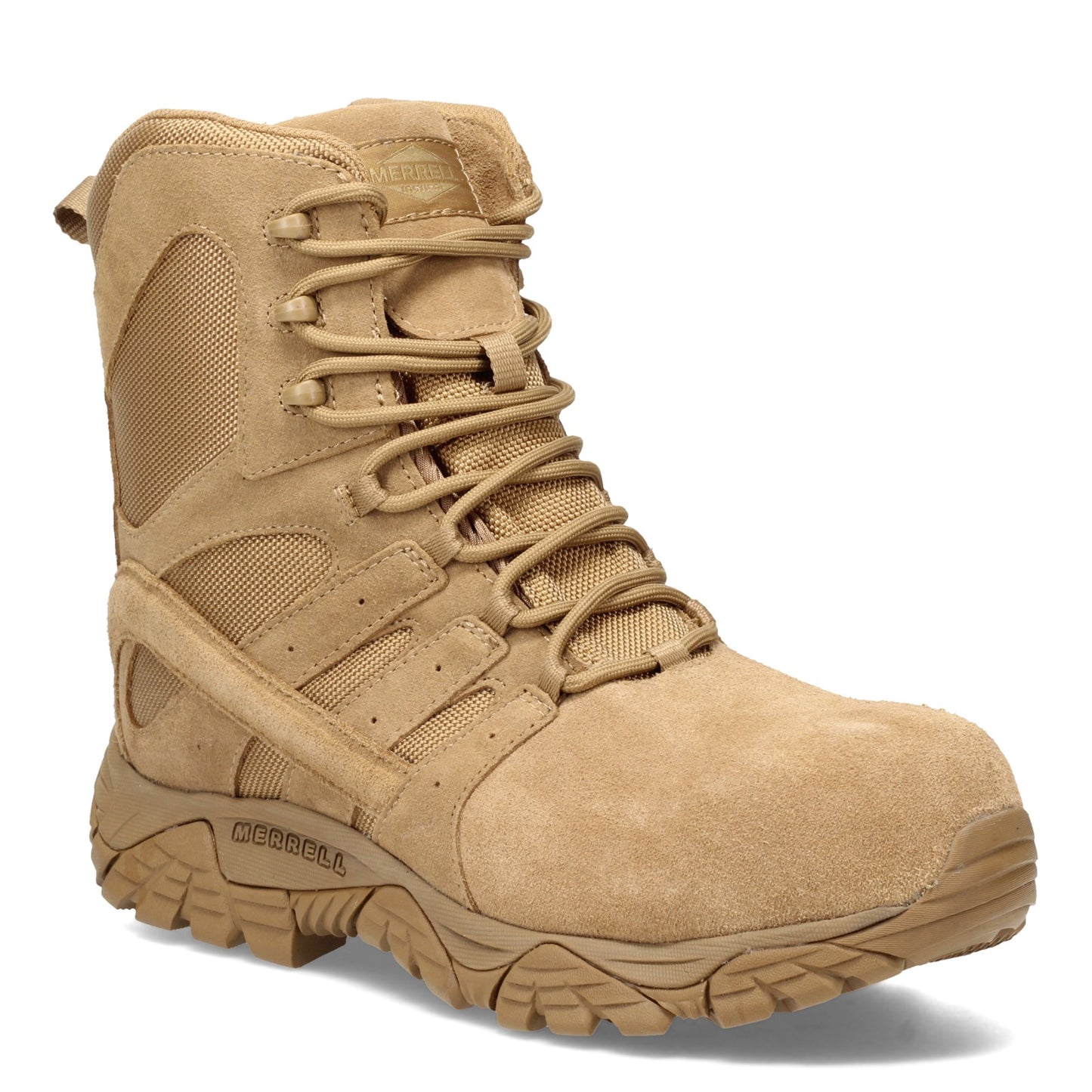 Peltz Shoes  Men's Merrell Moab 2 Tactical Response 8in Boot COYOTE J099371