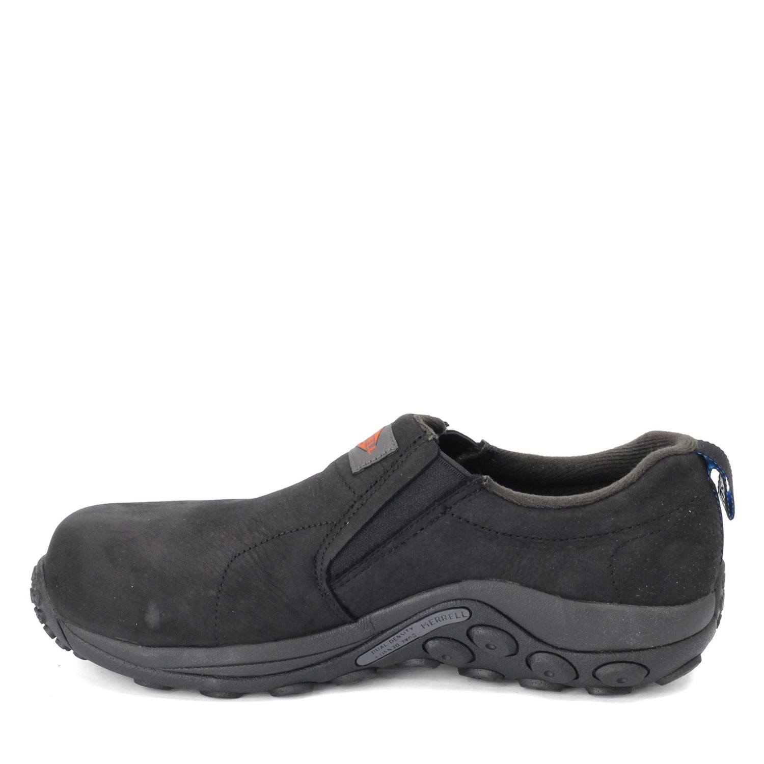 Peltz Shoes  Men's Merrell Jungle Moc Static Dissipative Work Shoe BLACK J099379