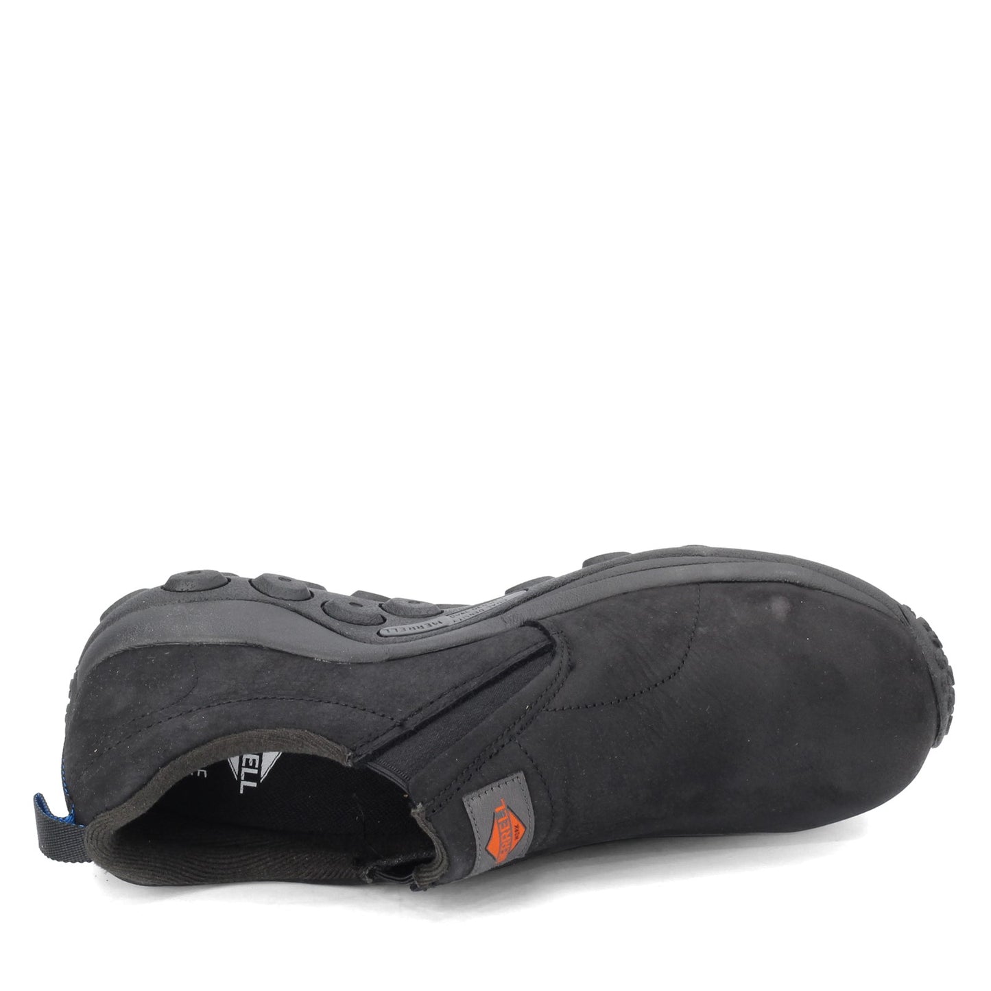 Peltz Shoes  Men's Merrell Jungle Moc Static Dissipative Work Shoe BLACK J099379