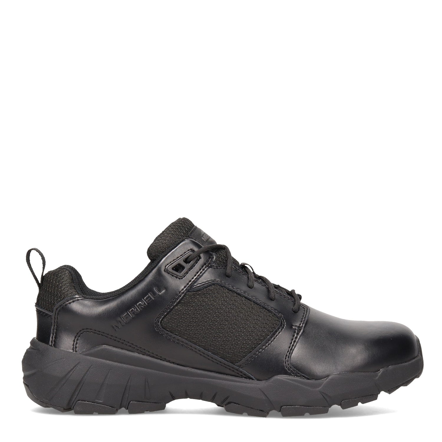 Peltz Shoes  Men's Merrell Work Fullbench Tactical Work Shoe BLACK J099437