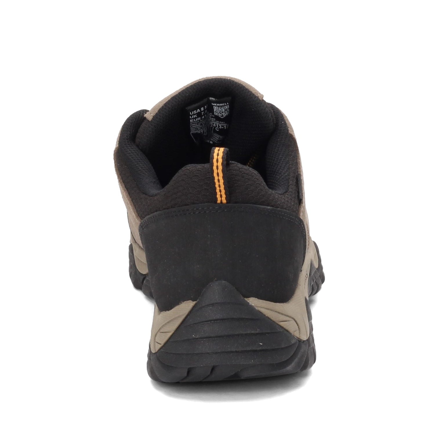 Peltz Shoes  Men's Merrell Moab Onset Low Waterproof Comp Toe Work Shoe - Wide Width WALNUT J099505W