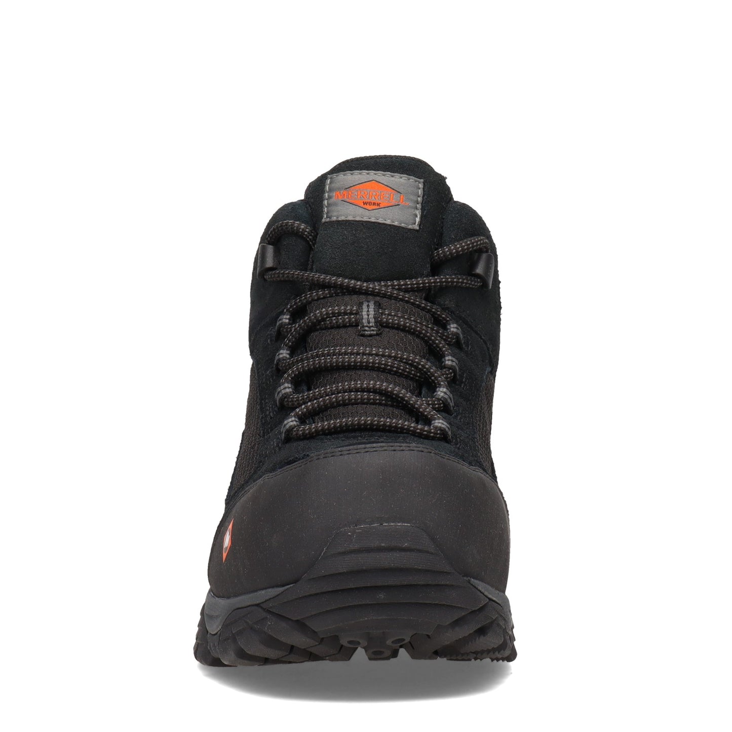 Peltz Shoes  Men's Merrell Moab Onset Mid Waterproof Comp Toe Work Boot - Wide Width BLACK J099509W