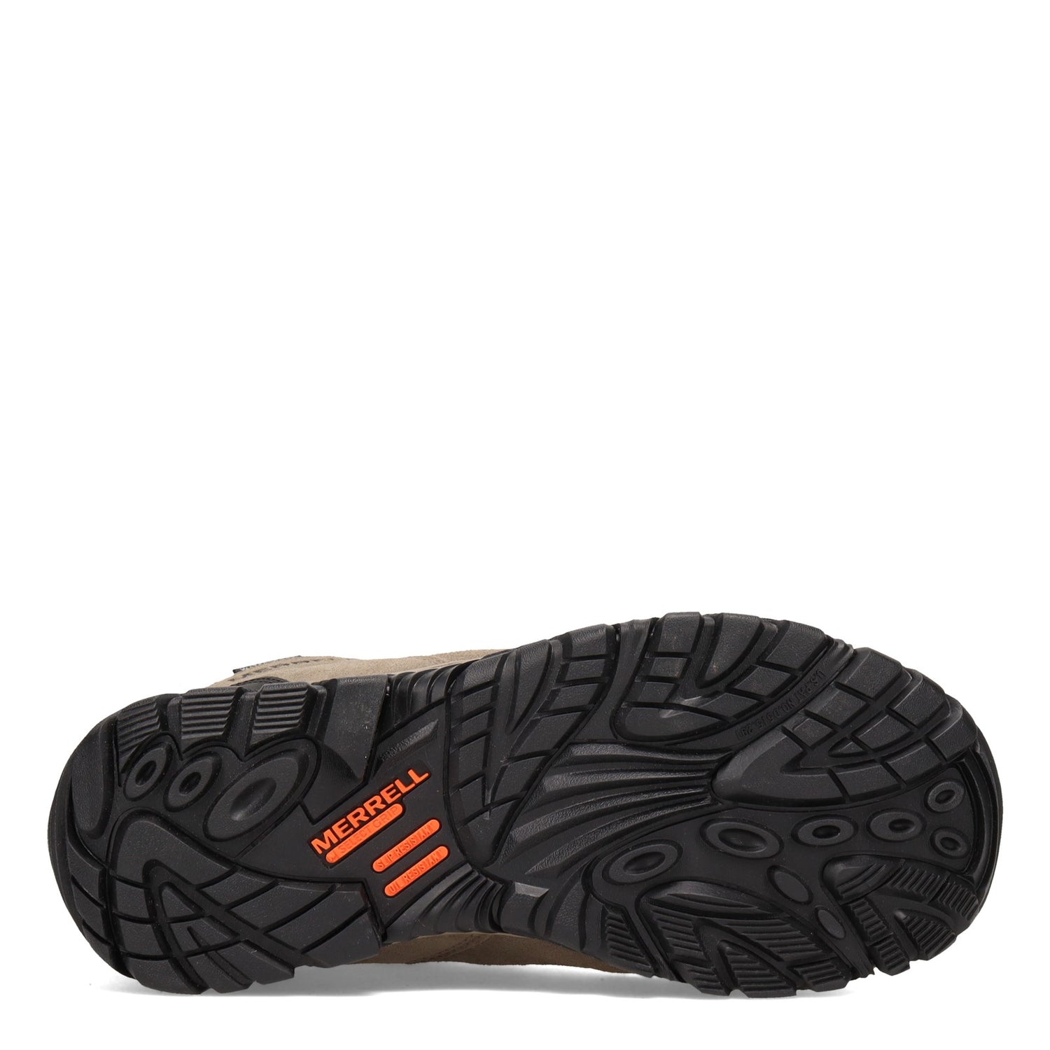 Peltz Shoes  Men's Merrell Moab Onset Mid Waterproof Comp Toe Work Boot - Wide Width Walnut J099511W