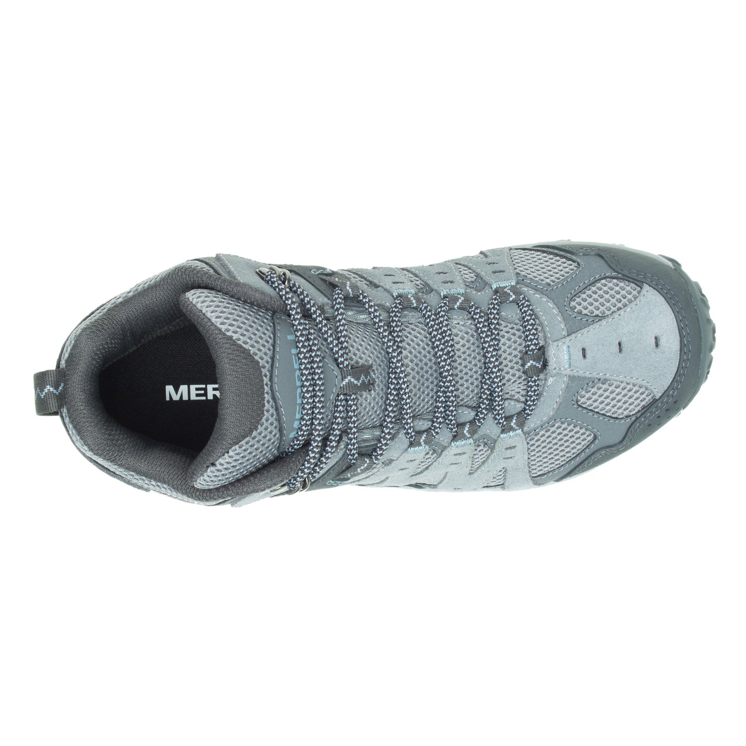 Peltz Shoes  Women's Merrell Accentor 3 Mid Waterproof Boot - Wide Width Monument J135228W
