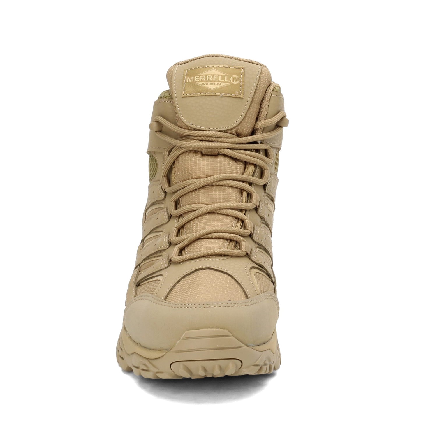 Peltz Shoes  Men's Merrell Moab 2 Mid Tactical Waterproof Boot COYOTE J15849