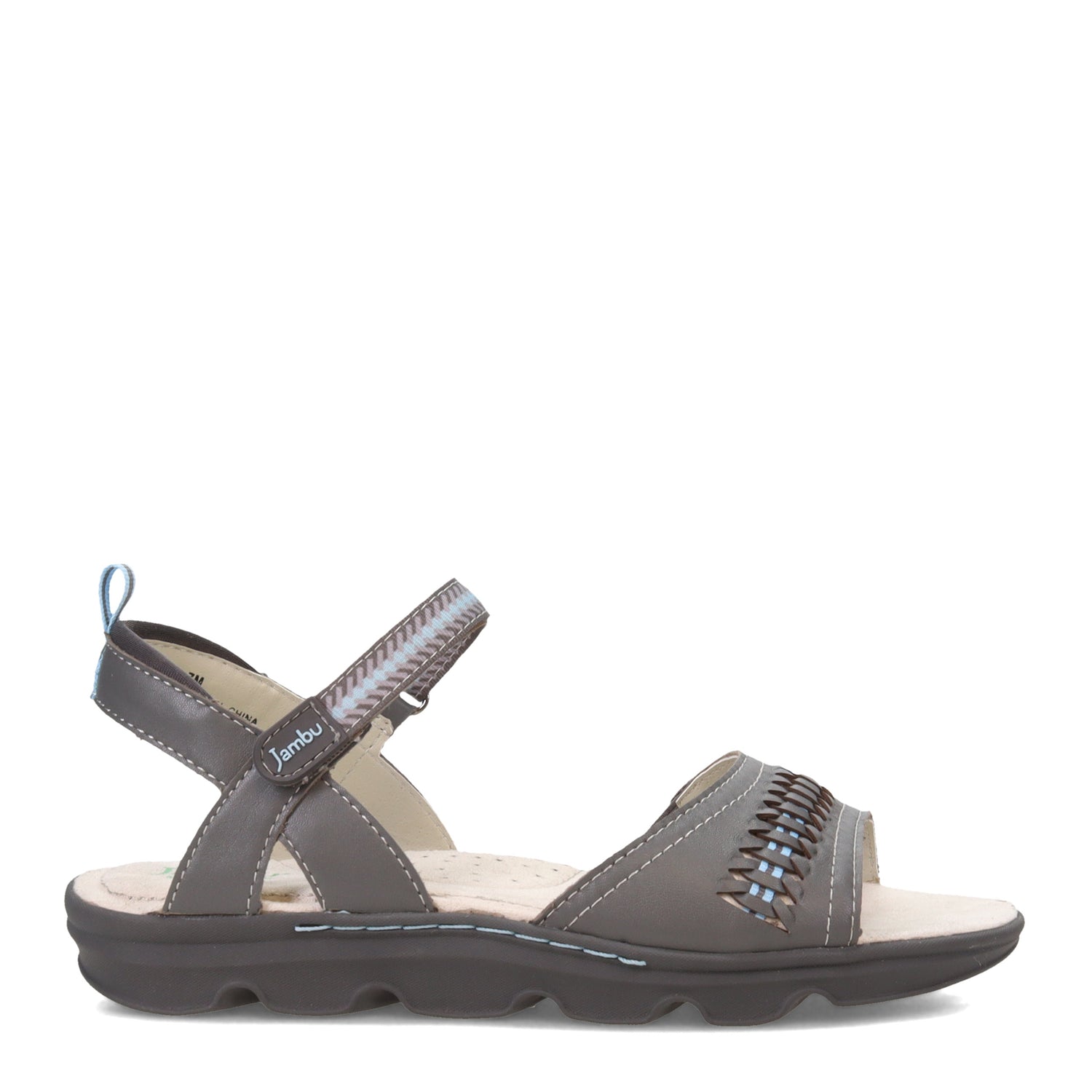 Peltz Shoes  Women's Jambu Monaco Sandal GRAY J2MON19