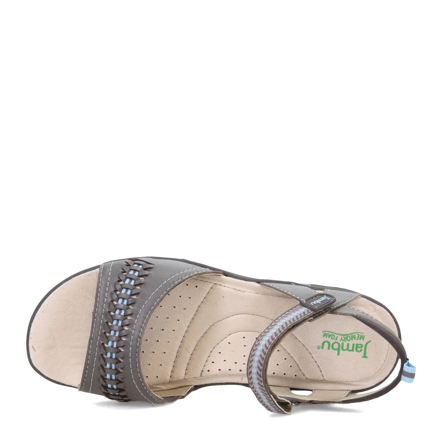 Peltz Shoes  Women's Jambu Monaco Sandal GRAY J2MON19