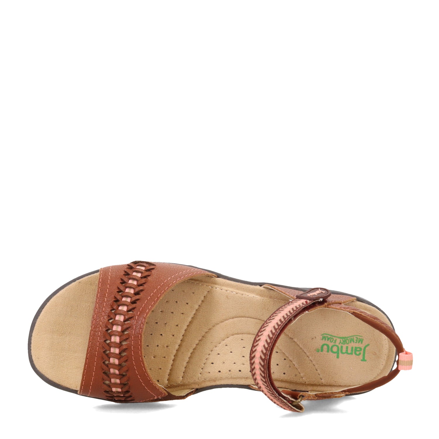Peltz Shoes  Women's Jambu Monaco Sandal BROWN J2MON34