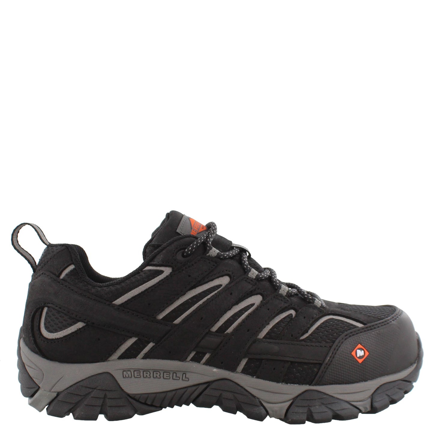 Peltz Shoes  Men's Merrell Moab Vertex Vent Comp Toe - Wide Width Black J36461W