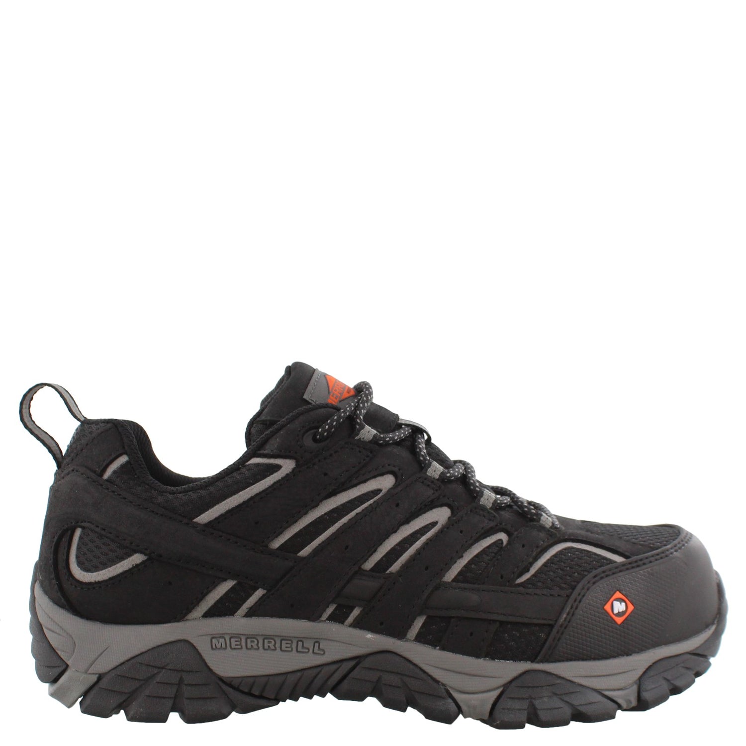 Peltz Shoes  Men's Merrell Moab Vertex Vent Comp Toe - Wide Width BLACK J36461W