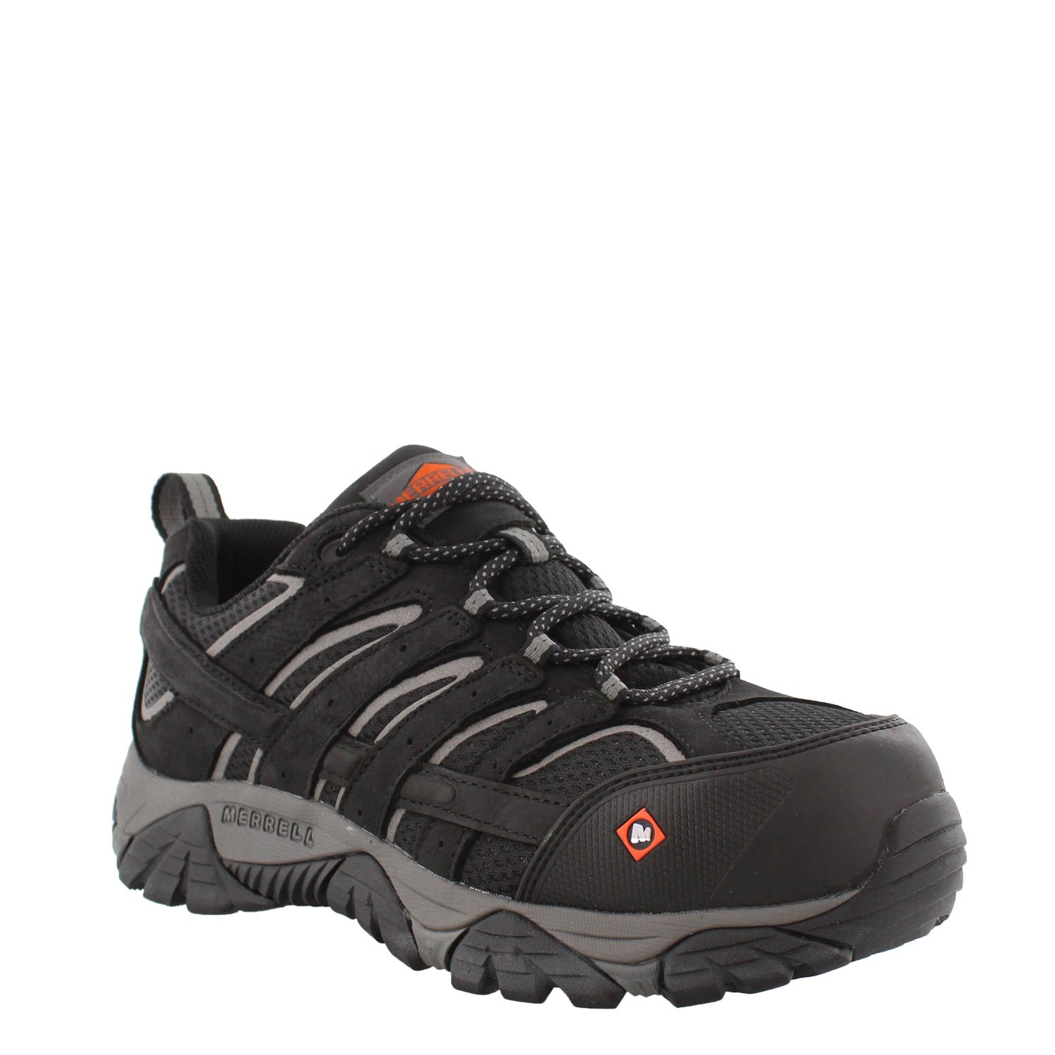 Peltz Shoes  Men's Merrell Moab Vertex Vent Comp Toe - Wide Width BLACK J36461W