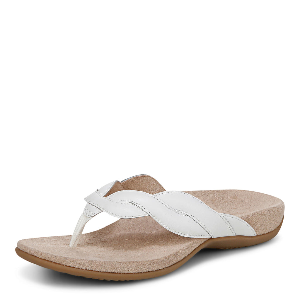 Women's Vionic Bella Braid Sandal WHITE J4526L1100