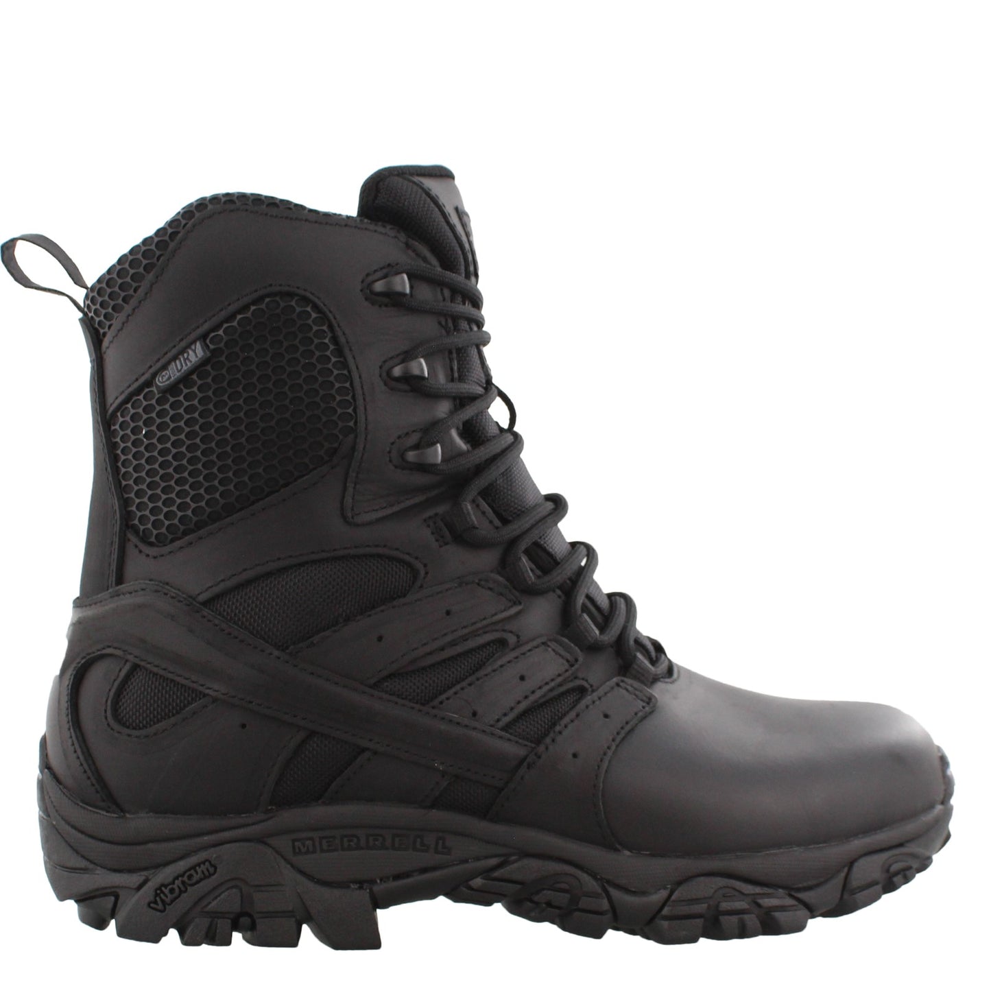 Peltz Shoes  Men's Merrell Moab 2 Tactical Response 8 in Boot - Wide Width Black J45335W