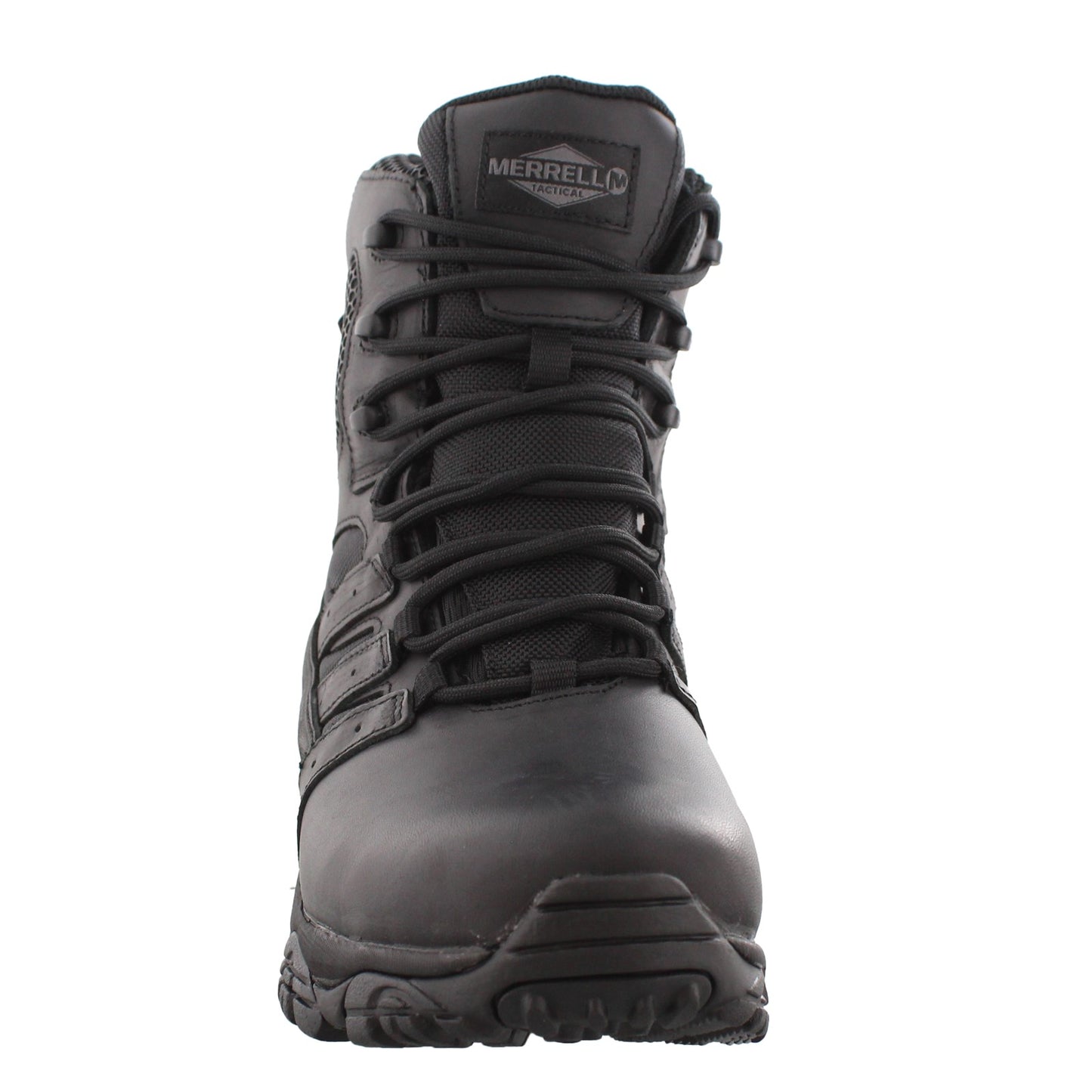 Peltz Shoes  Men's Merrell Moab 2 Tactical Response 8in Boot BLACK J45335