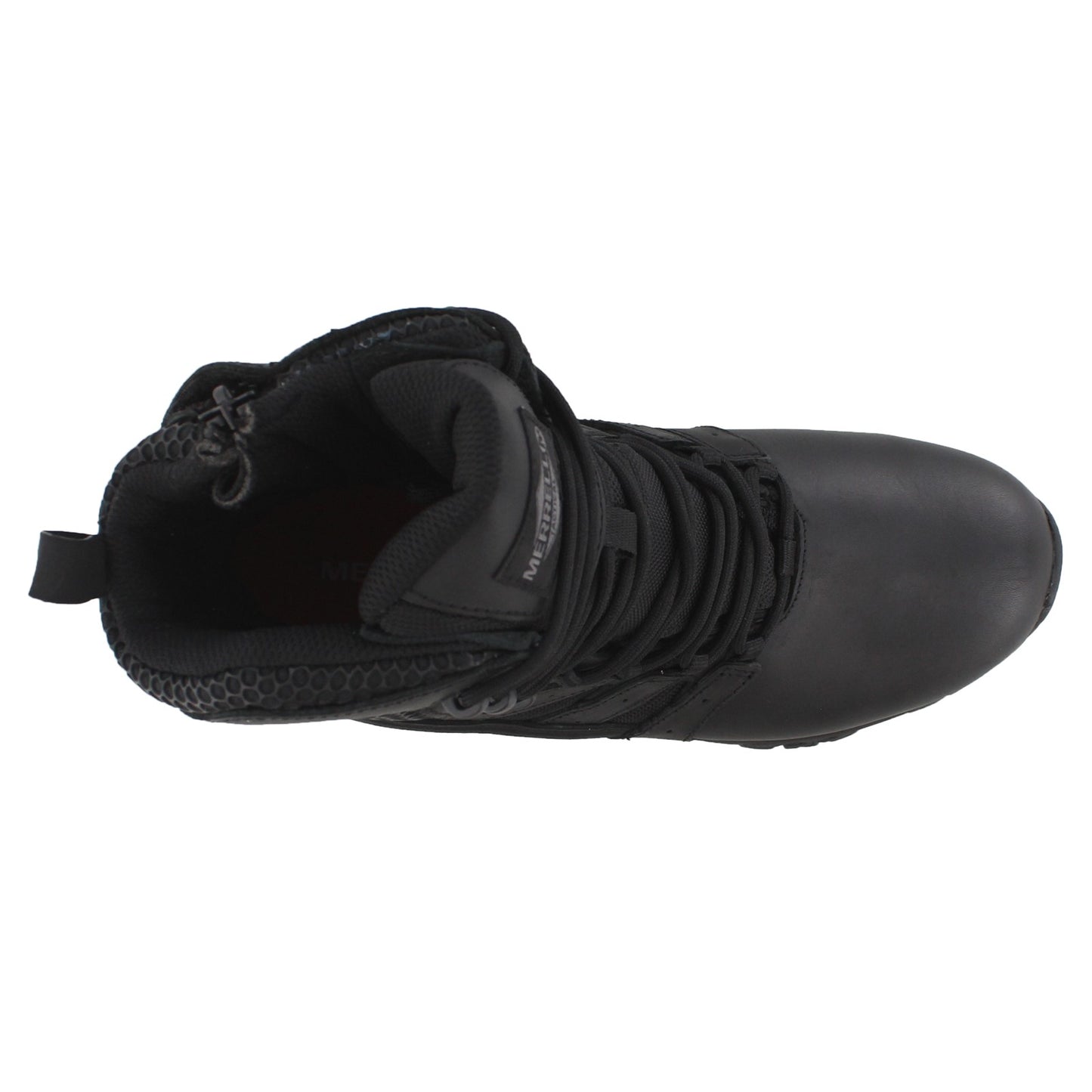 Peltz Shoes  Men's Merrell Moab 2 Tactical Response 8in Boot BLACK J45335